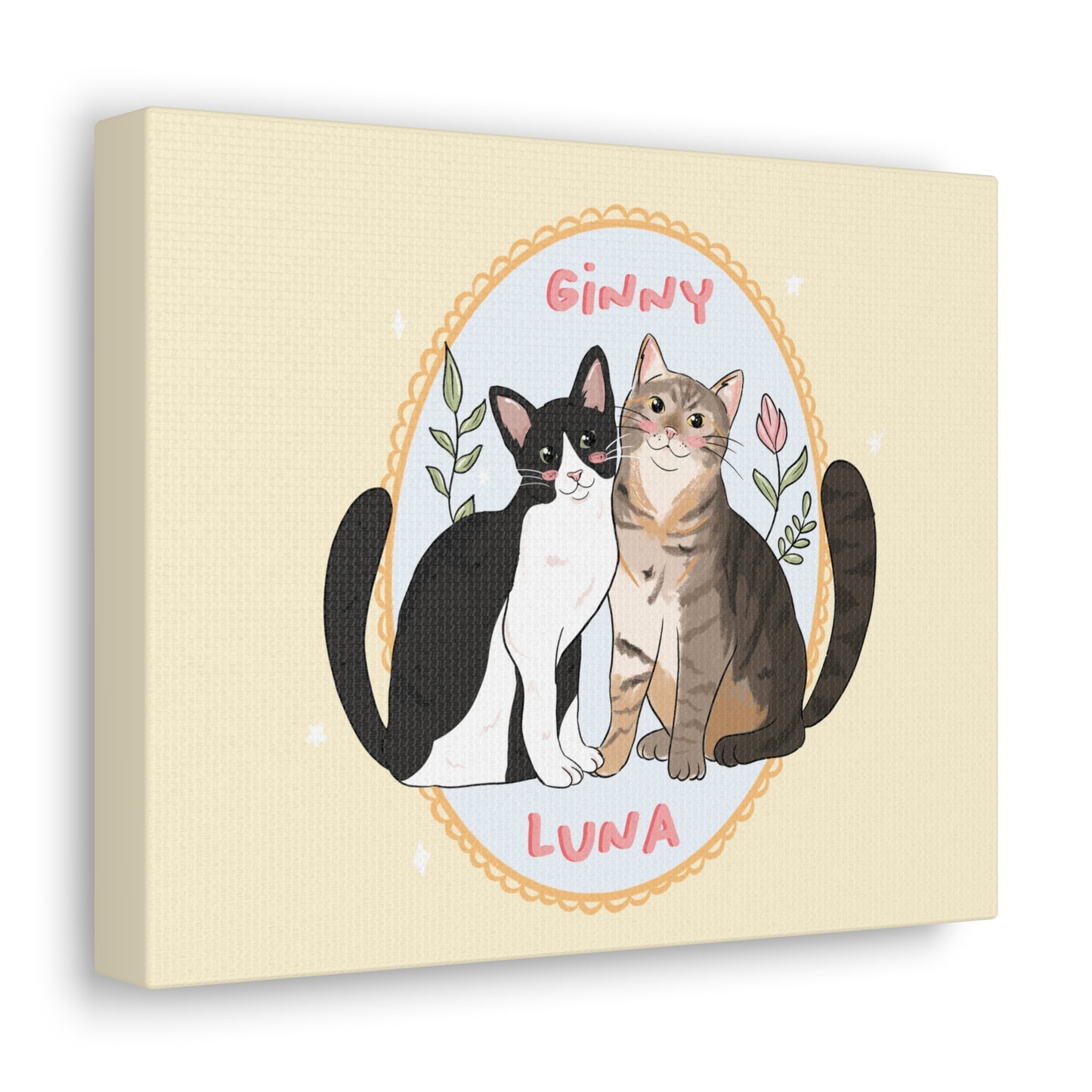 Two Characters Custom - Canvas Gallery Wraps