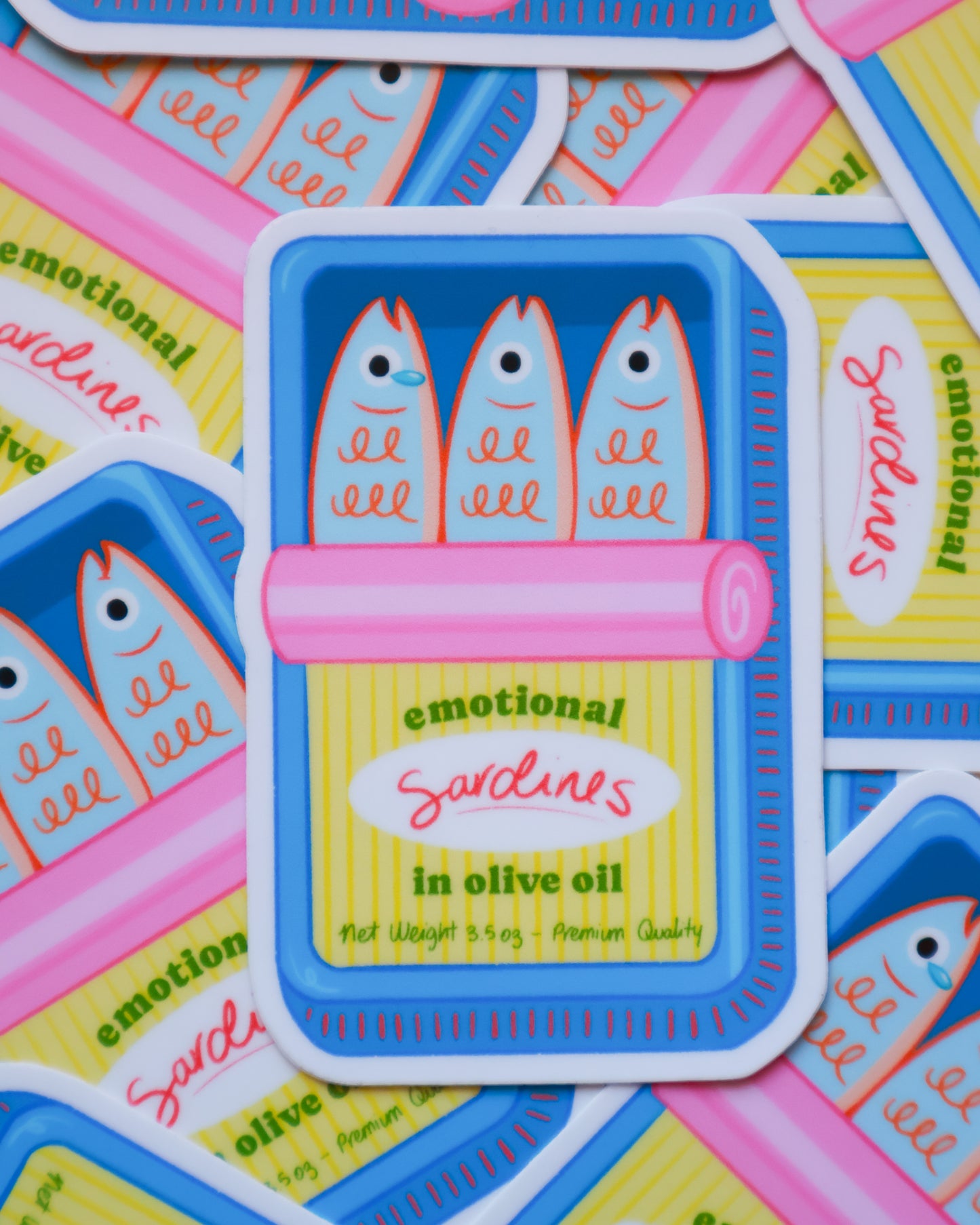 Emotional Sardines Sticker