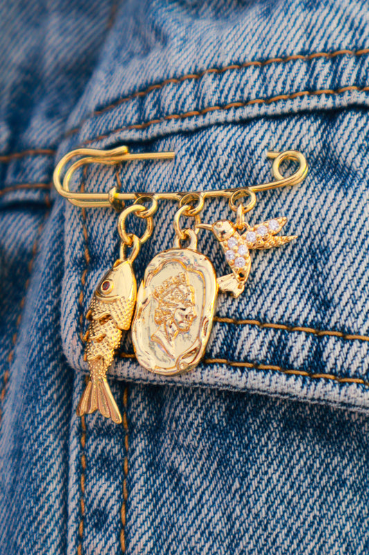 Hooked on Charms Pin