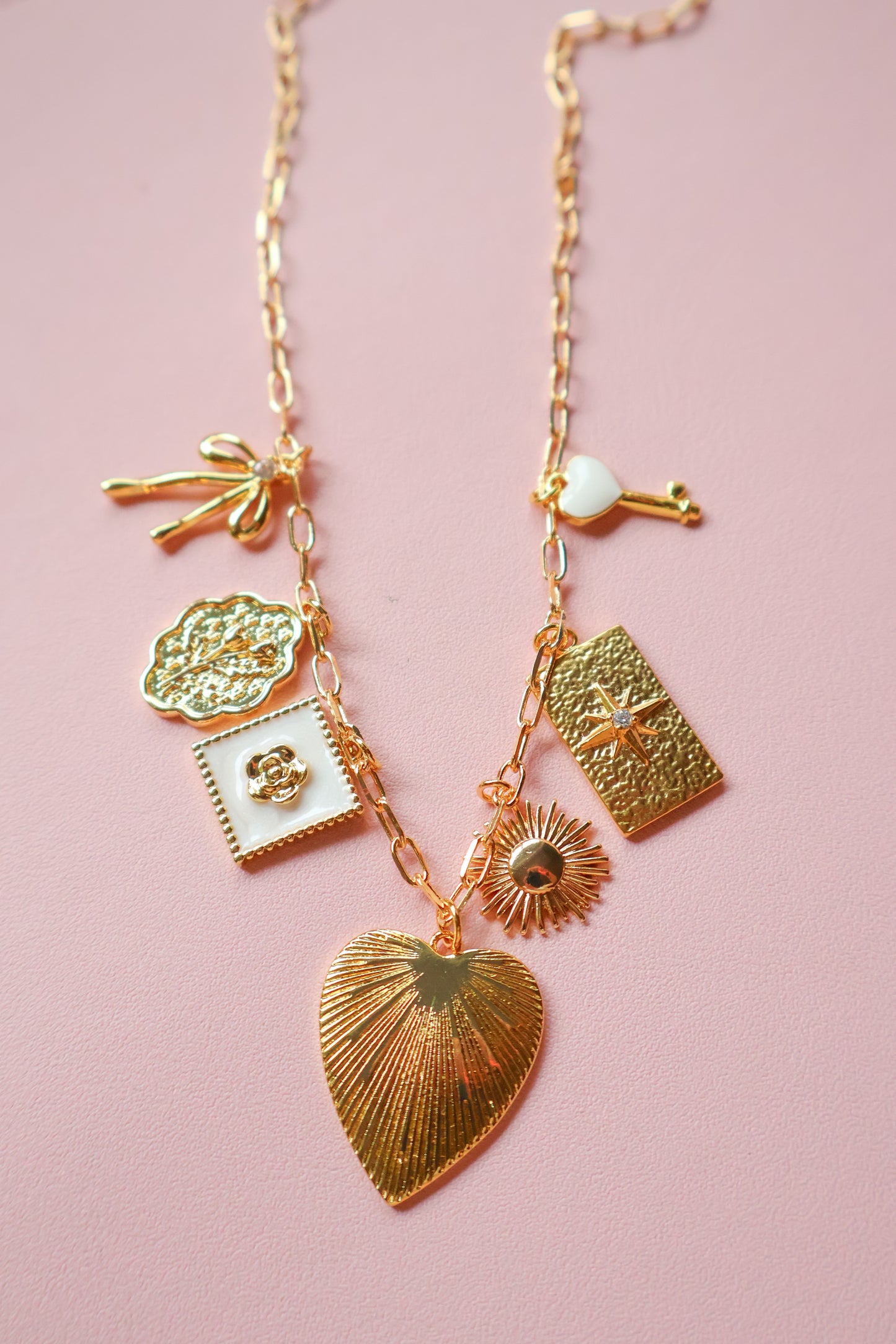 Vintage Love Charm Necklace