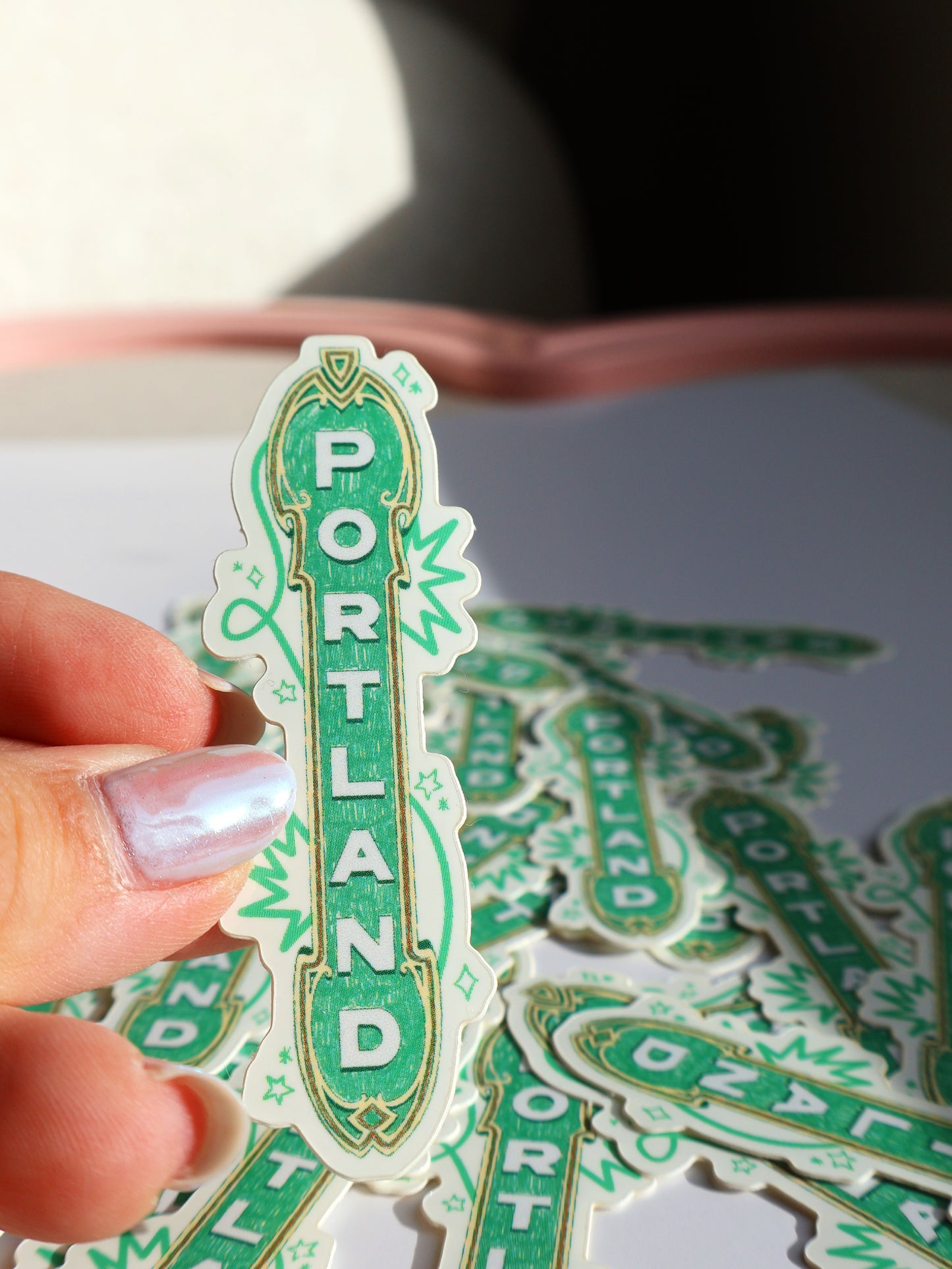 Portland Green Sign Vinyl Sticker