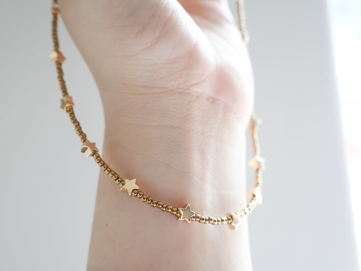 Gold Metallic Star Necklace