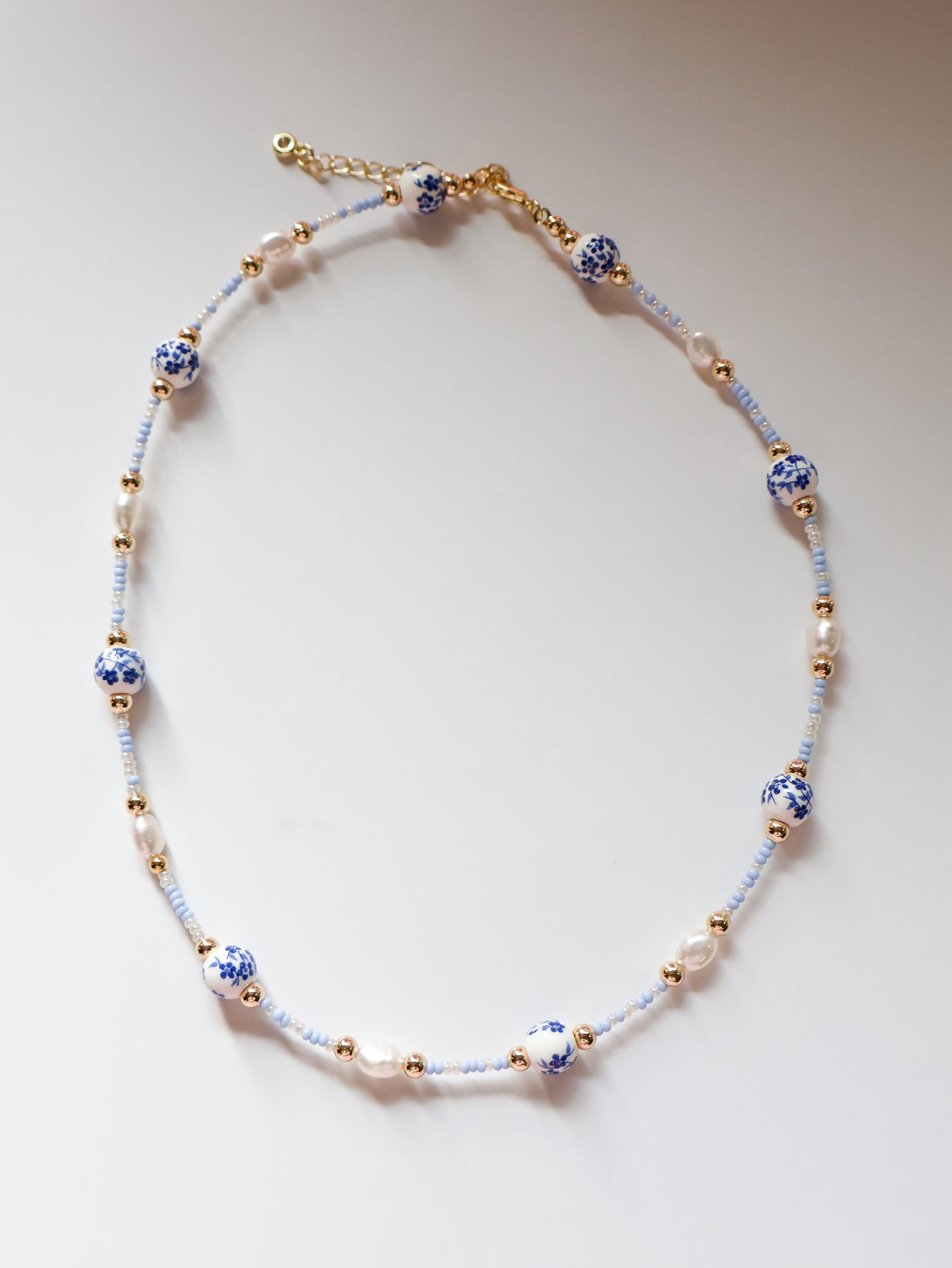Blue Ceramic Necklace
