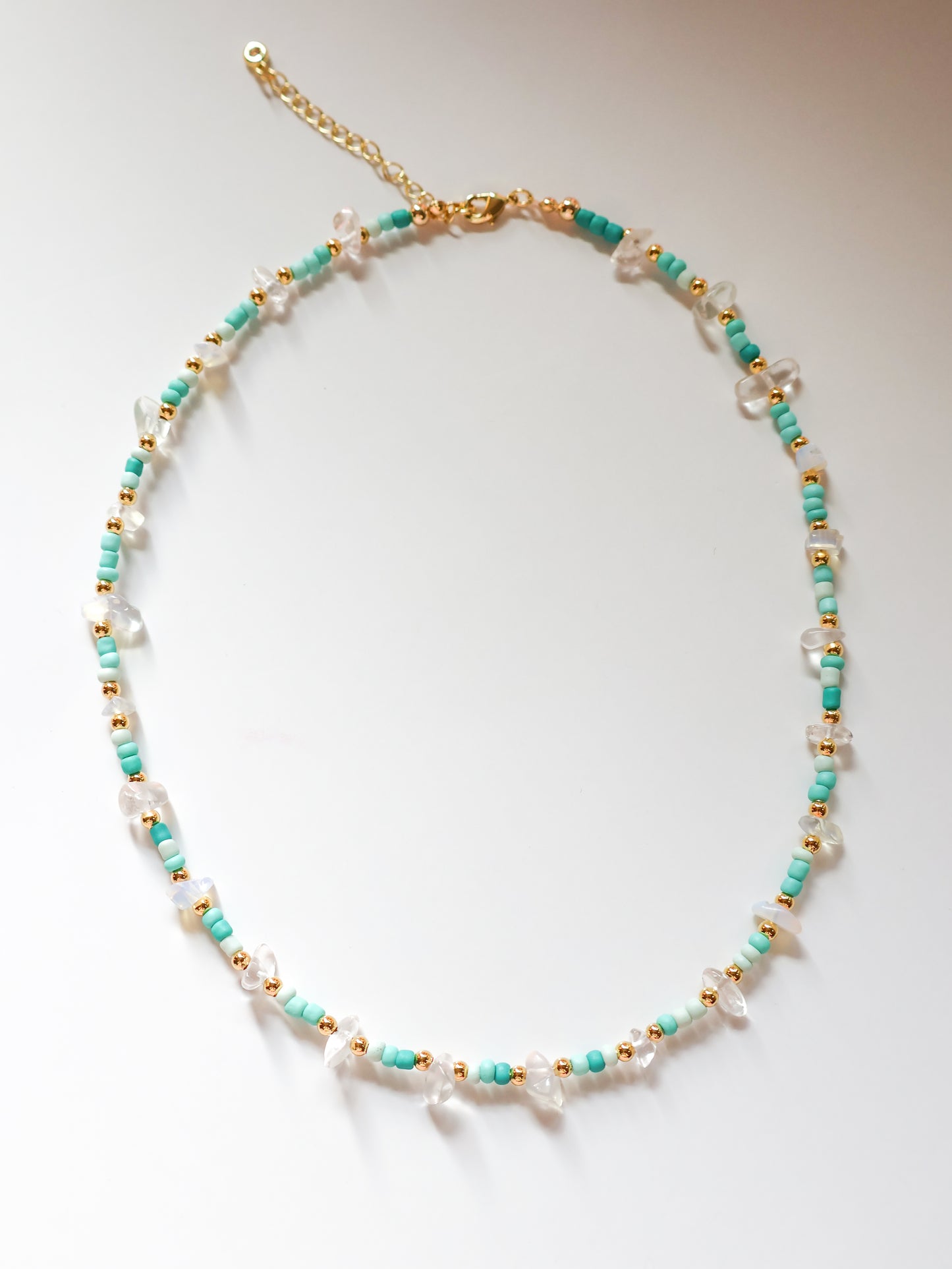 Opal Hope Beaded Necklace