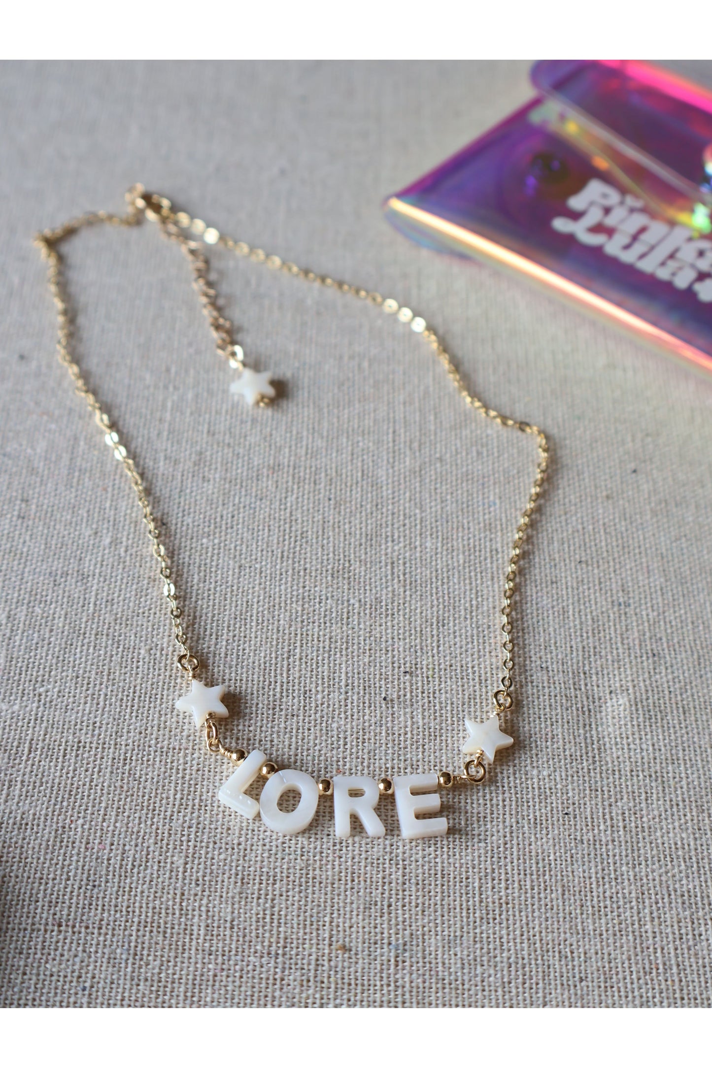 Mother of Pearl Name Necklace