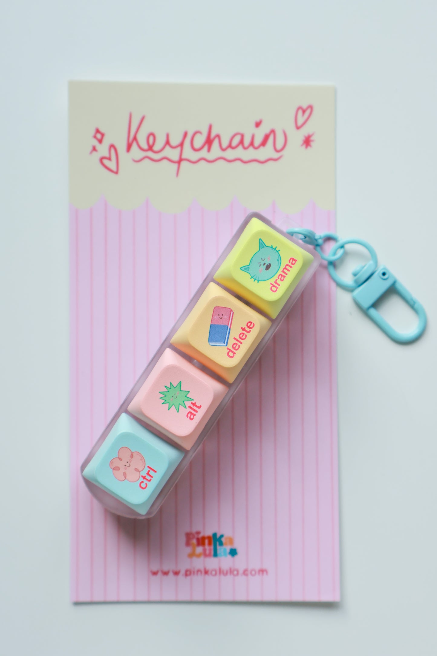 Delete Drama Keycap Keychain