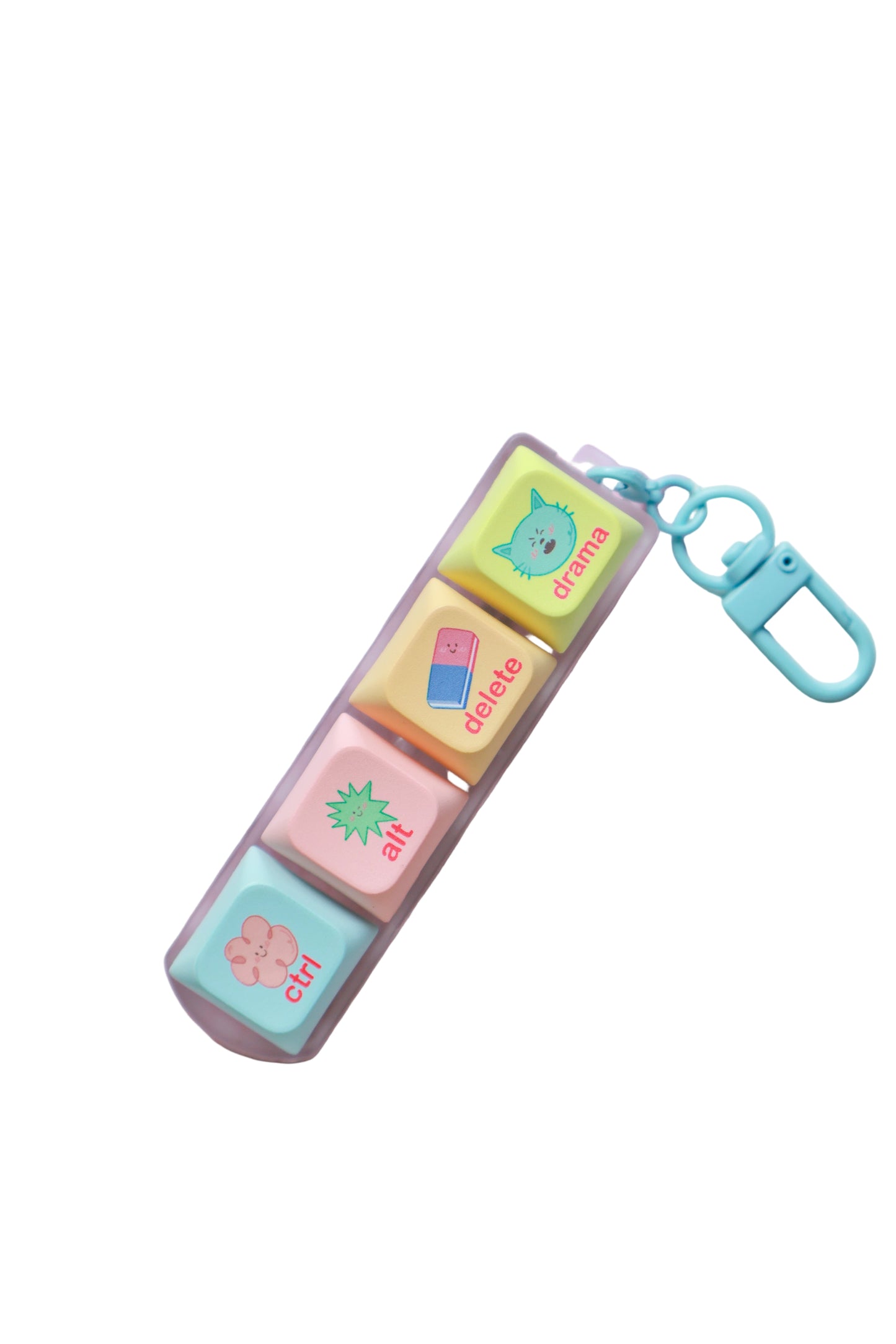Delete Drama Keycap Keychain