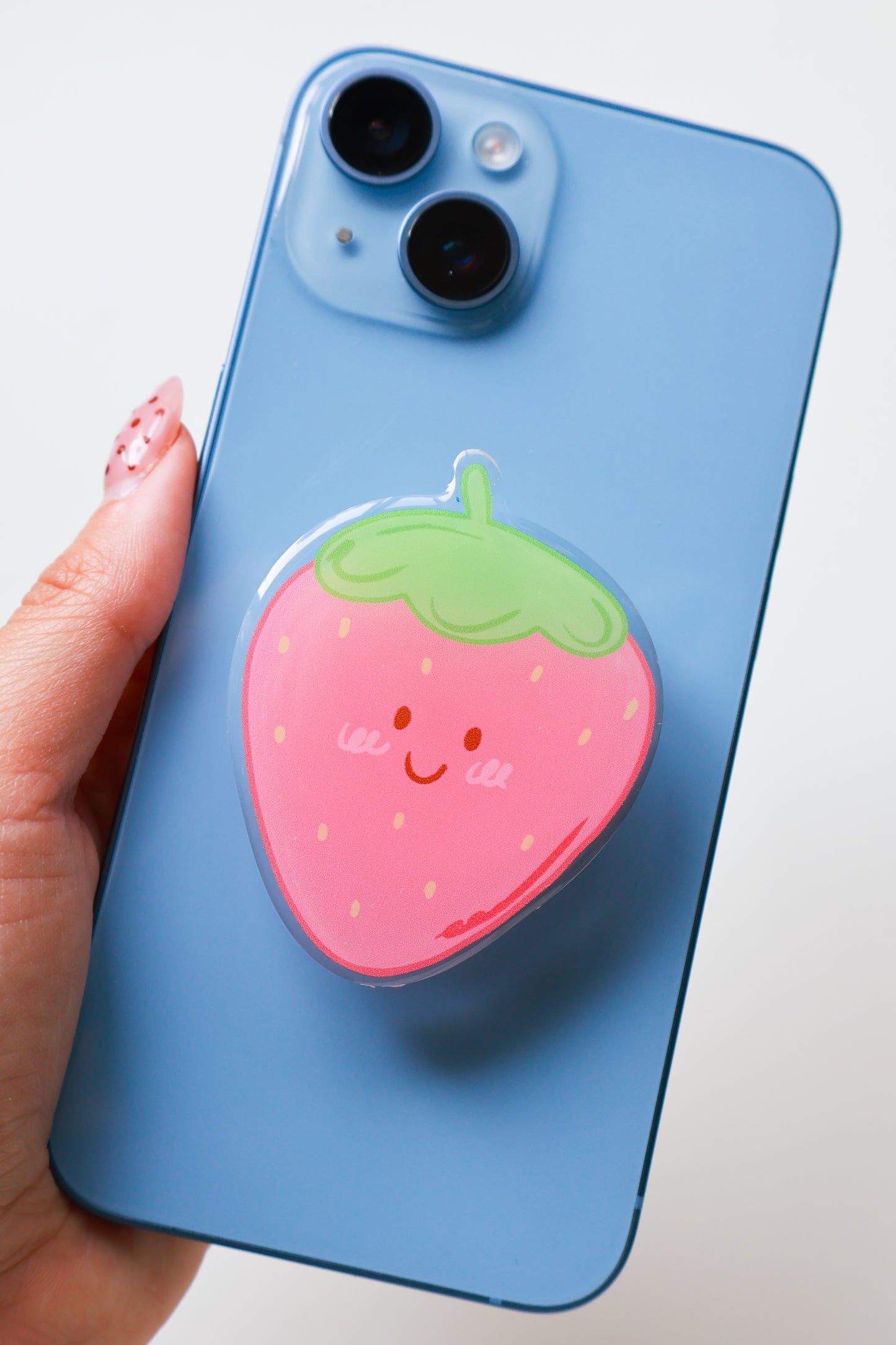 Berry The Strawberry Acrylic Phone Grip
