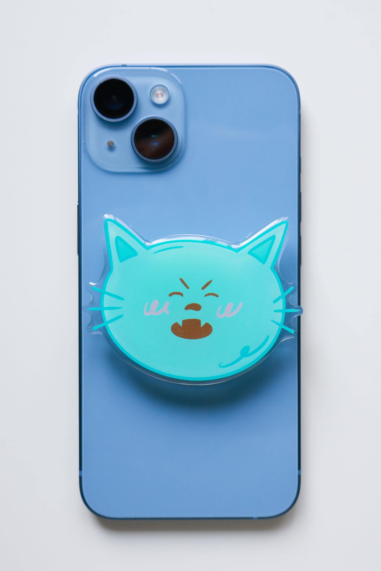 Drama Cat Acrylic Phone Grip