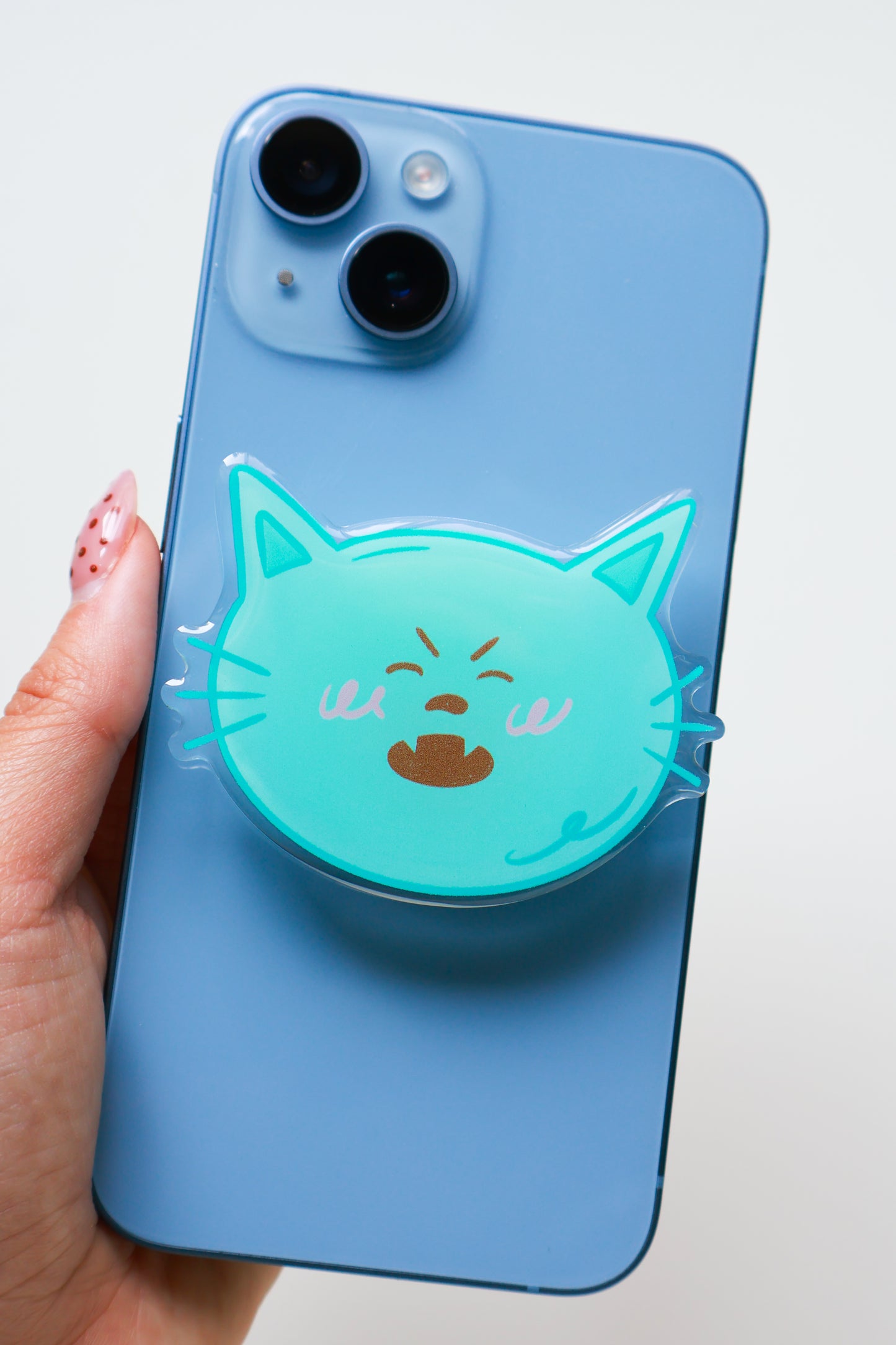 Drama Cat Acrylic Phone Grip
