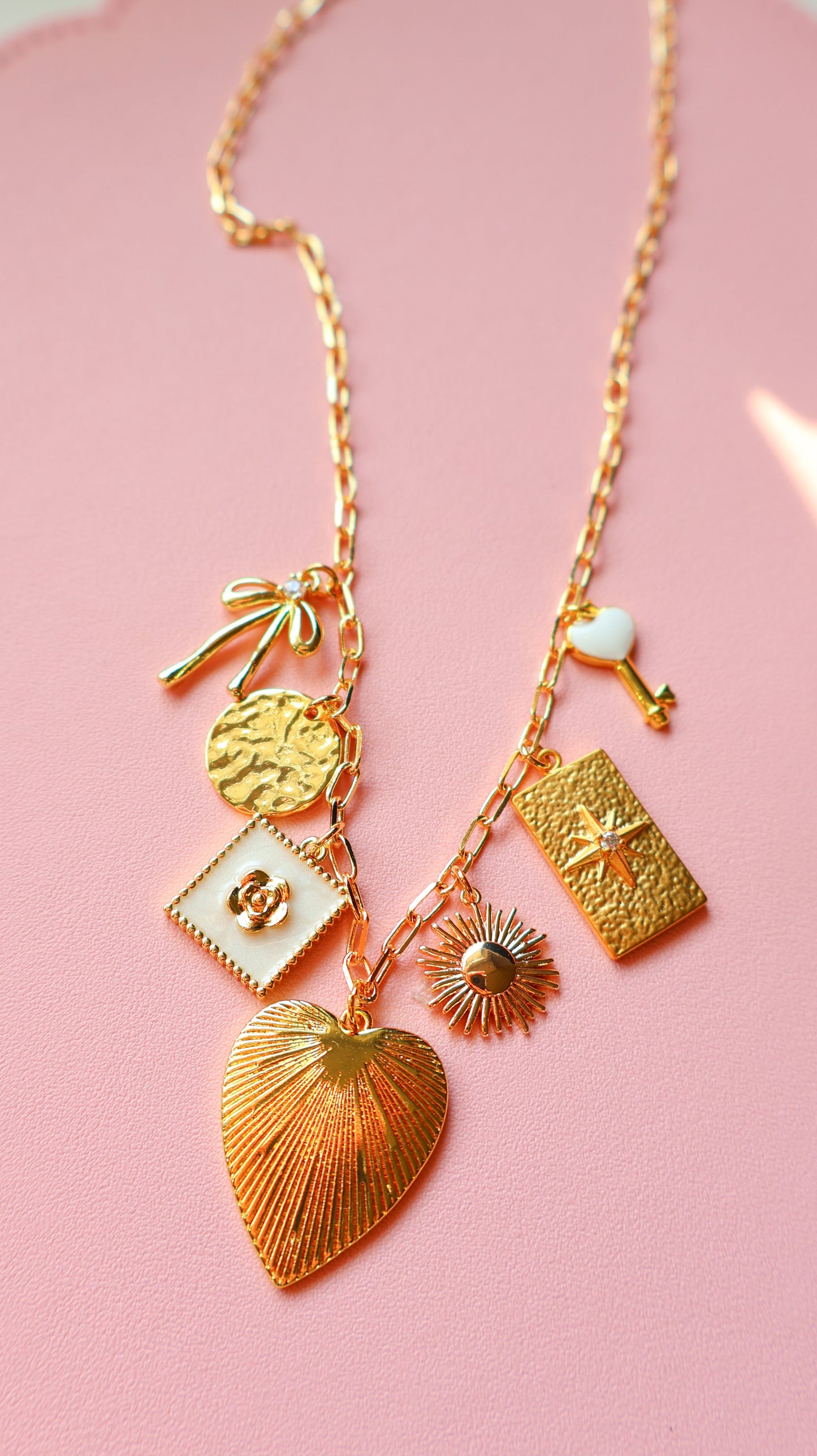 Vintage Love Charm Necklace