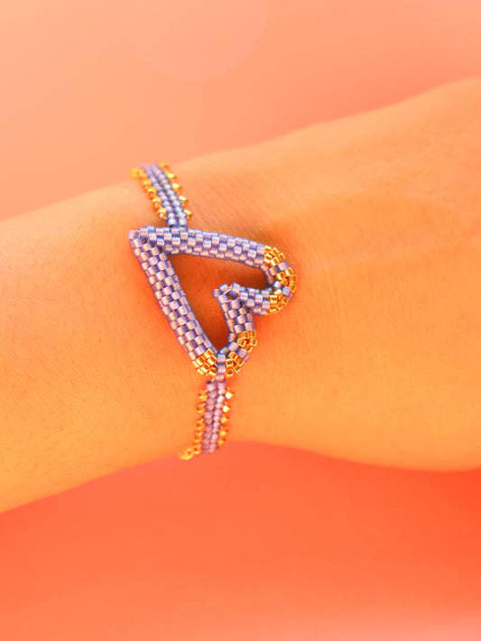 3D Handwoven Heart Bracelet