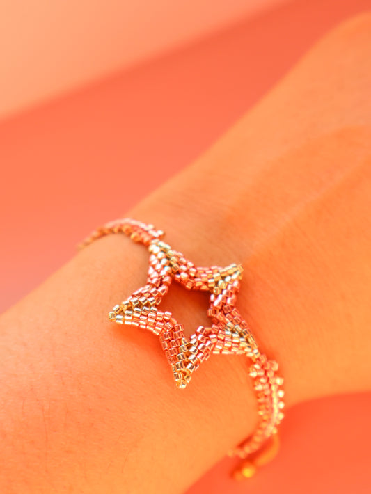3D Handwoven Star Bracelet