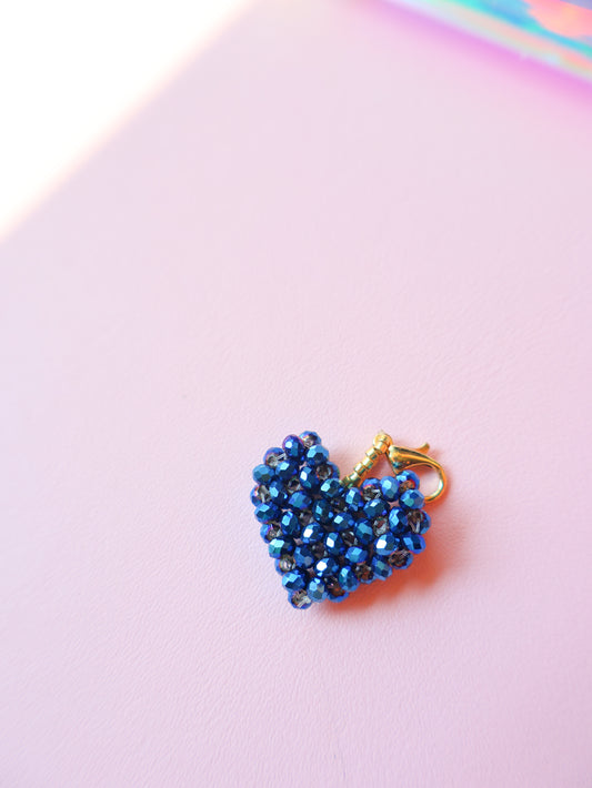 Crystal Heart Charms