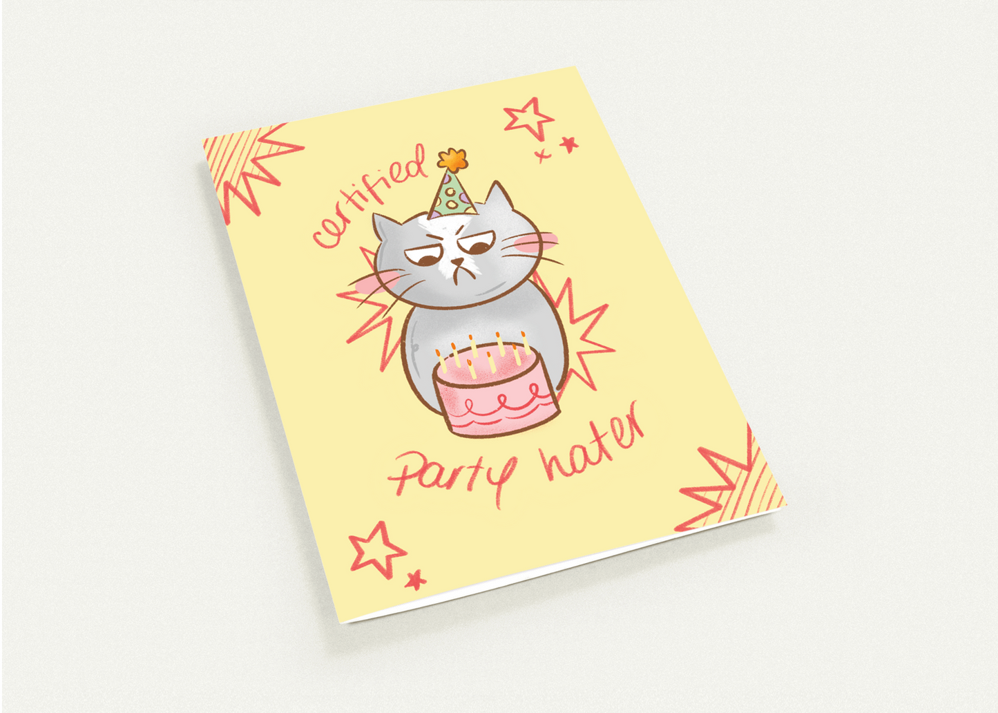 Certified Party Hater Greeting Card