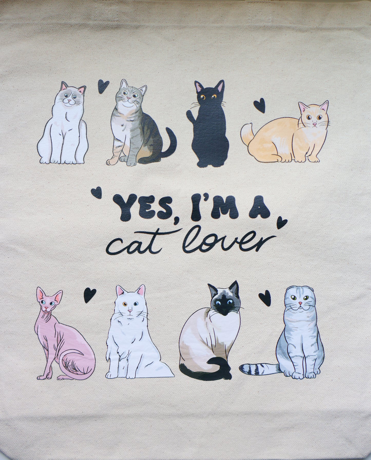 Yes, I am a Cat Lover - Totebag