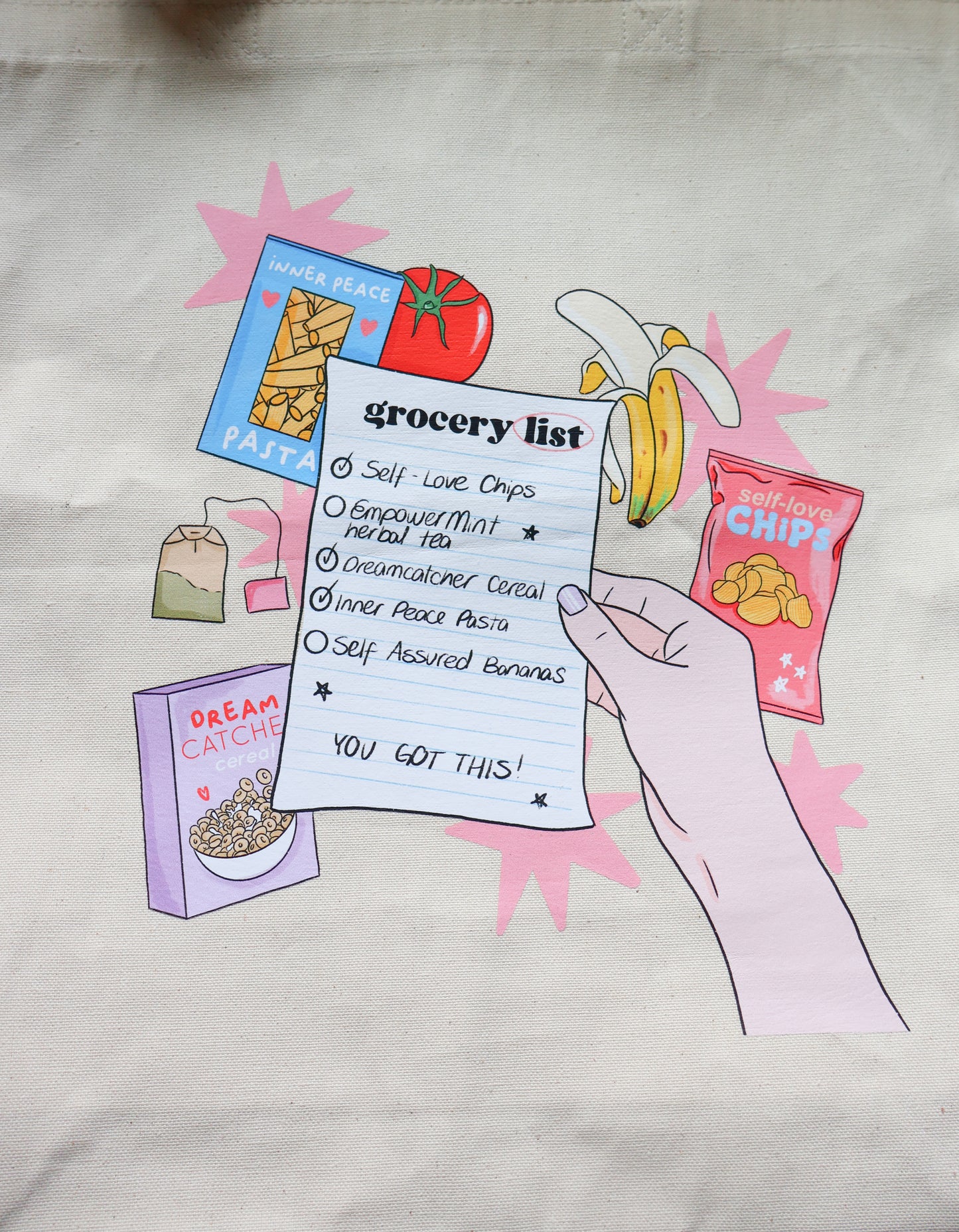 Grocery List - Totebag