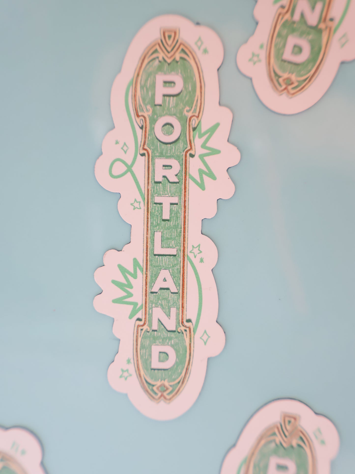Portland Green Sign - Magnet