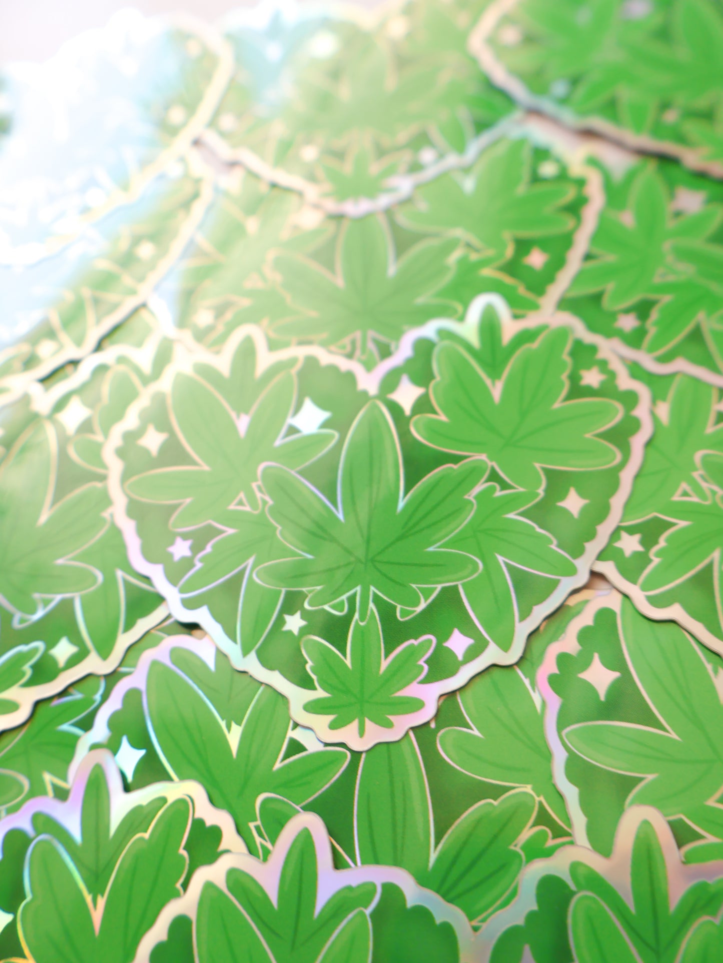 High on Love - Holographic Vinyl Sticker