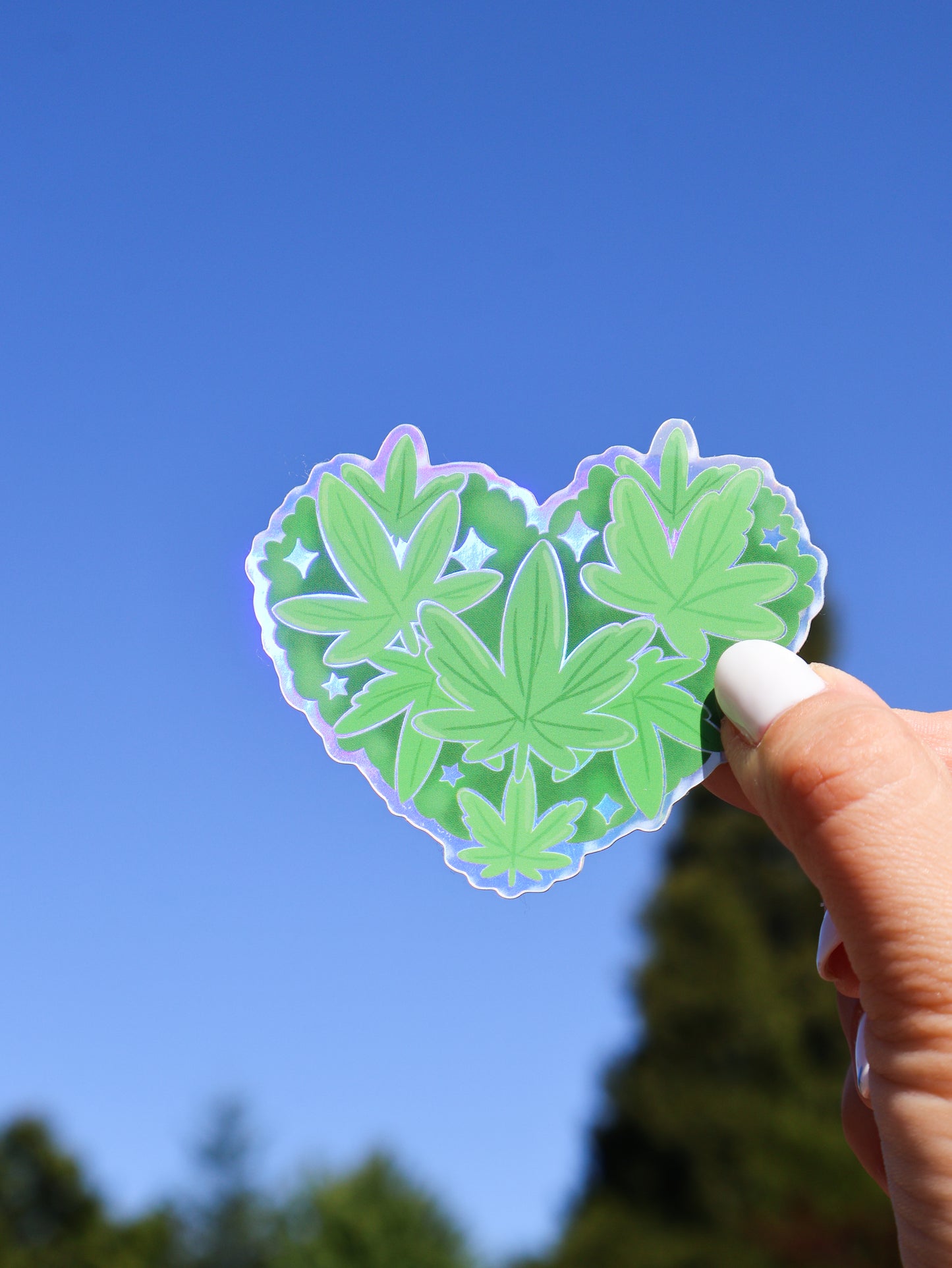 High on Love - Holographic Vinyl Sticker