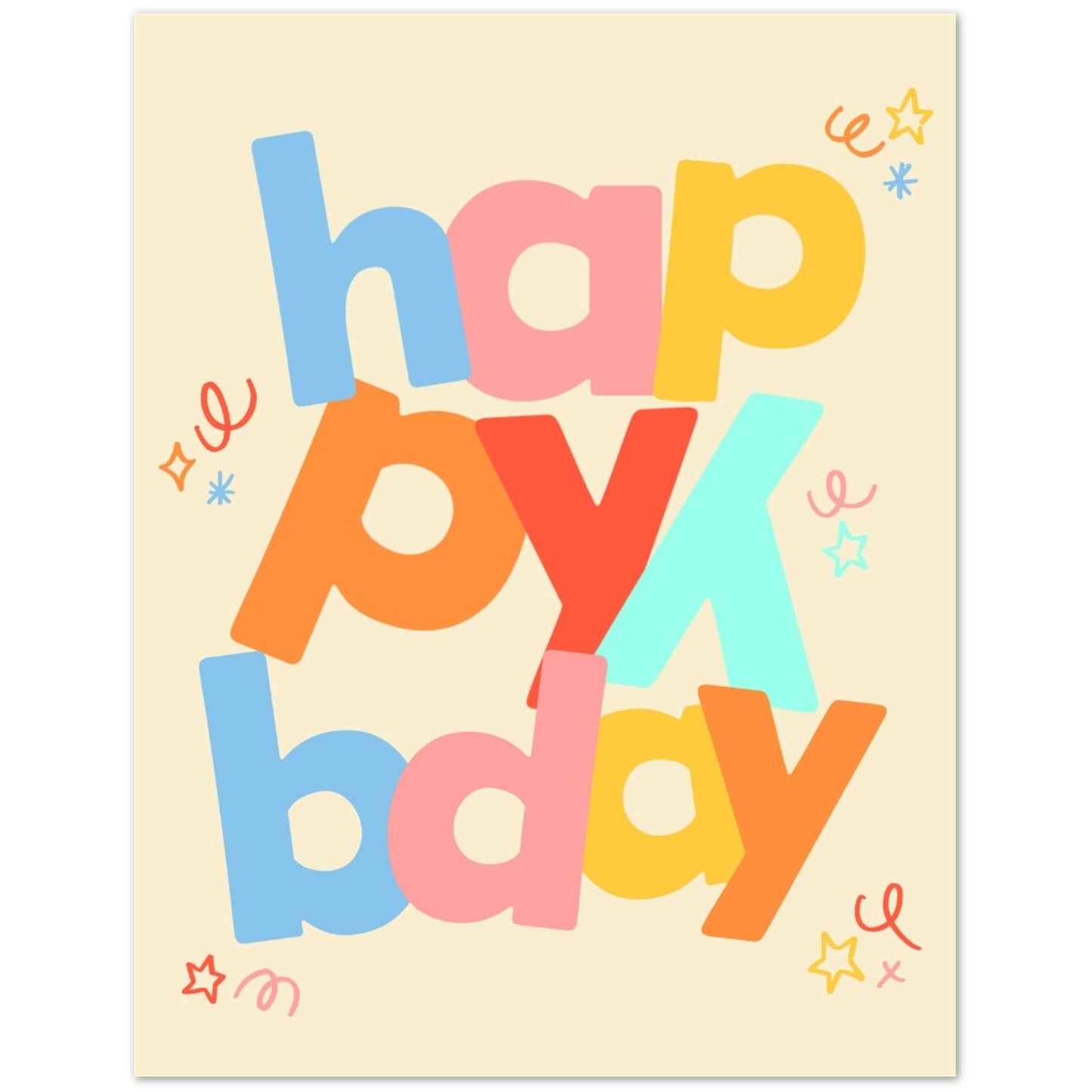 Happy Birthday- Celebration Greeting Card