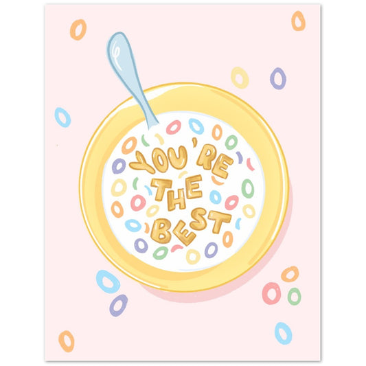 You are the best -  Cereal Greeting Card