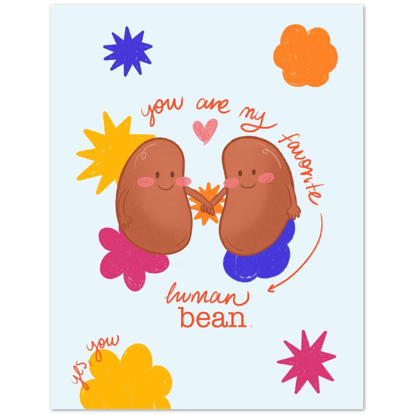 Fav Human Bean - Love Greeting Card