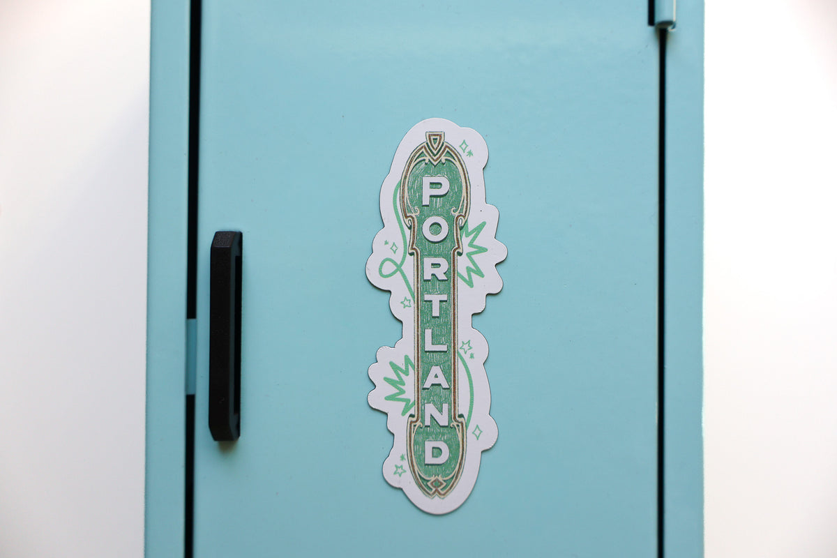 Portland Green Sign - Magnet
