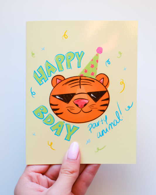 Party Animal - Birthday  Greeting Card