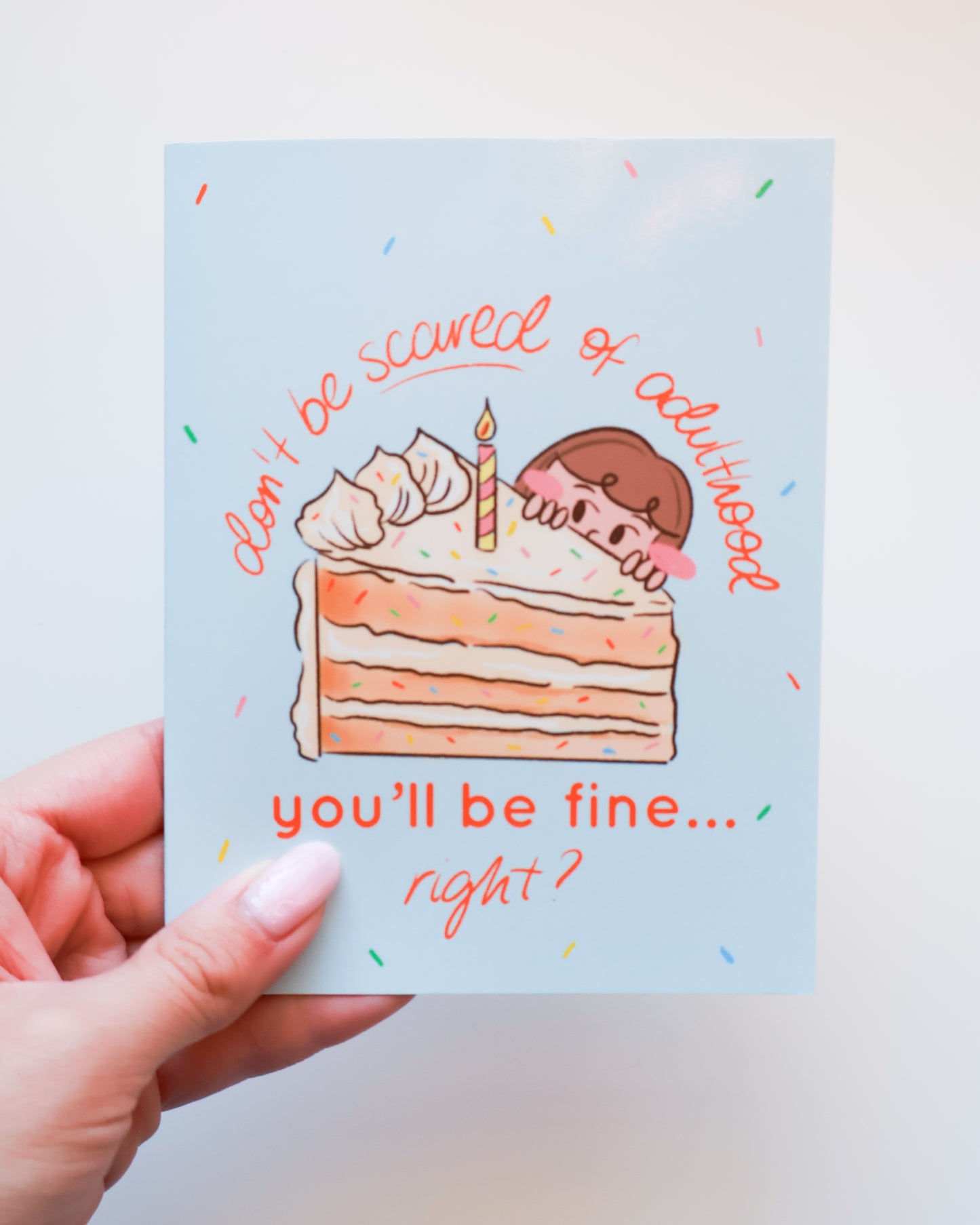 Scared of Adulthood - Birthday Greeting Card