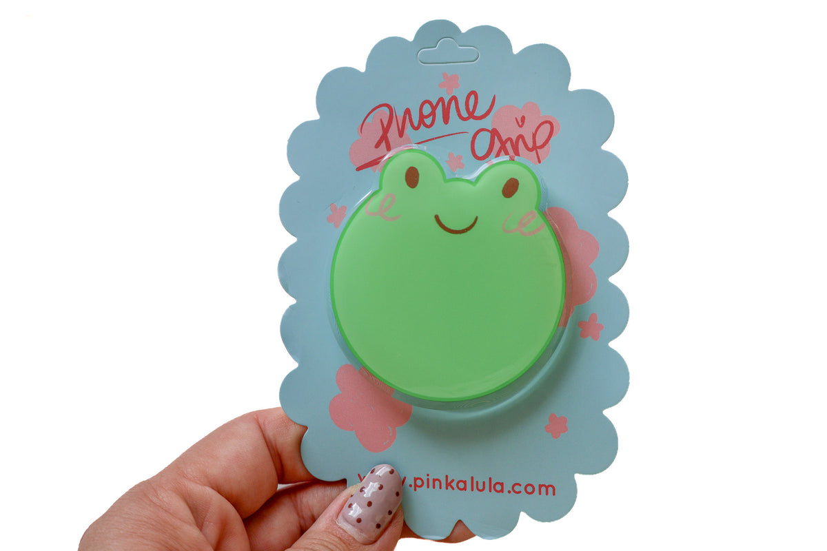 Happy Frog Acrylic Phone Grip