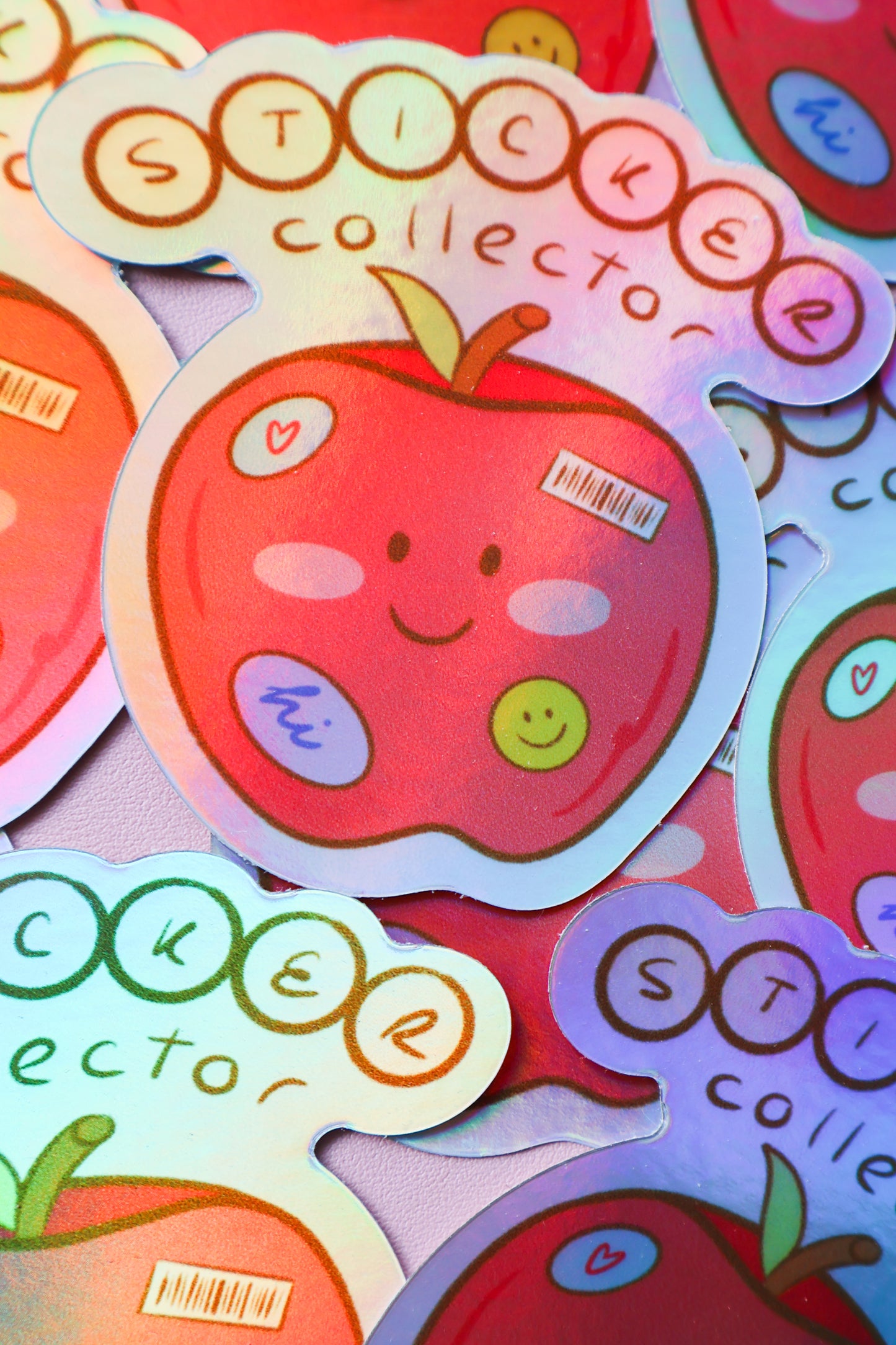 Sticker Collector Holographic Apple Sticker