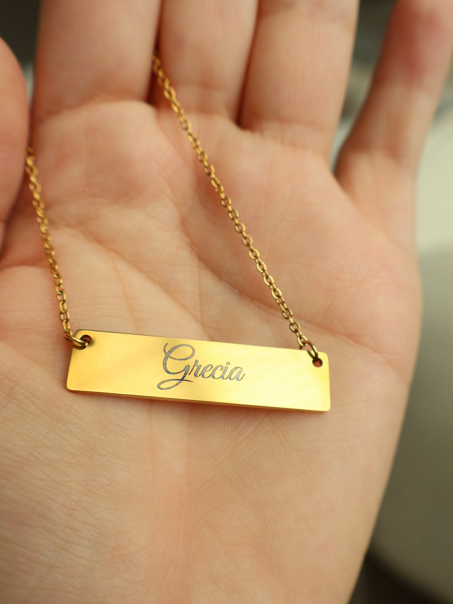 Custom Bar Name necklace