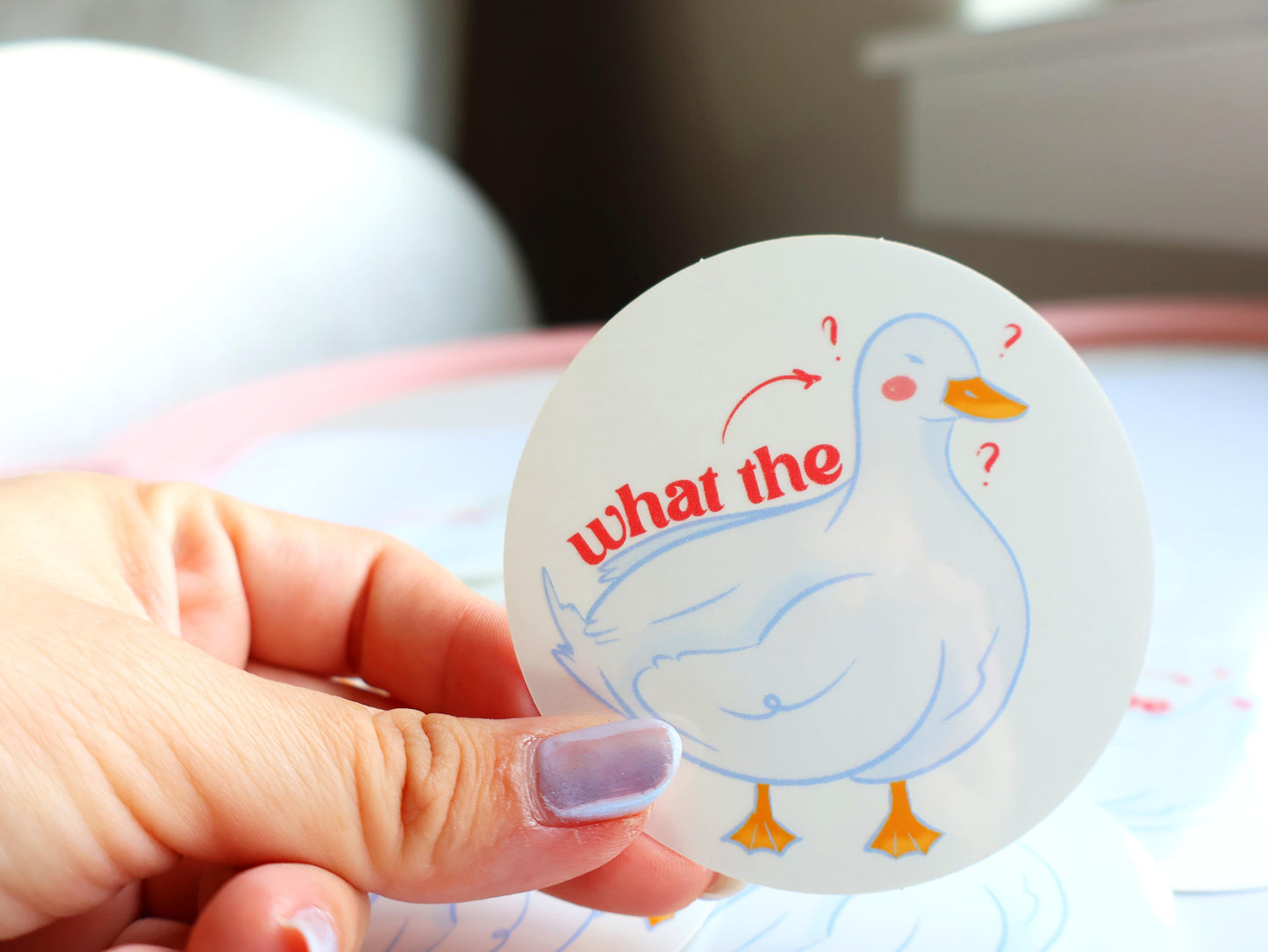 What the duck? - Clear Sticker