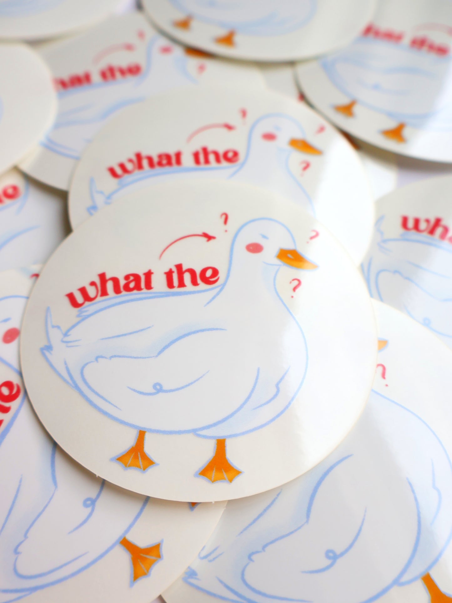 What the duck? - Clear Sticker