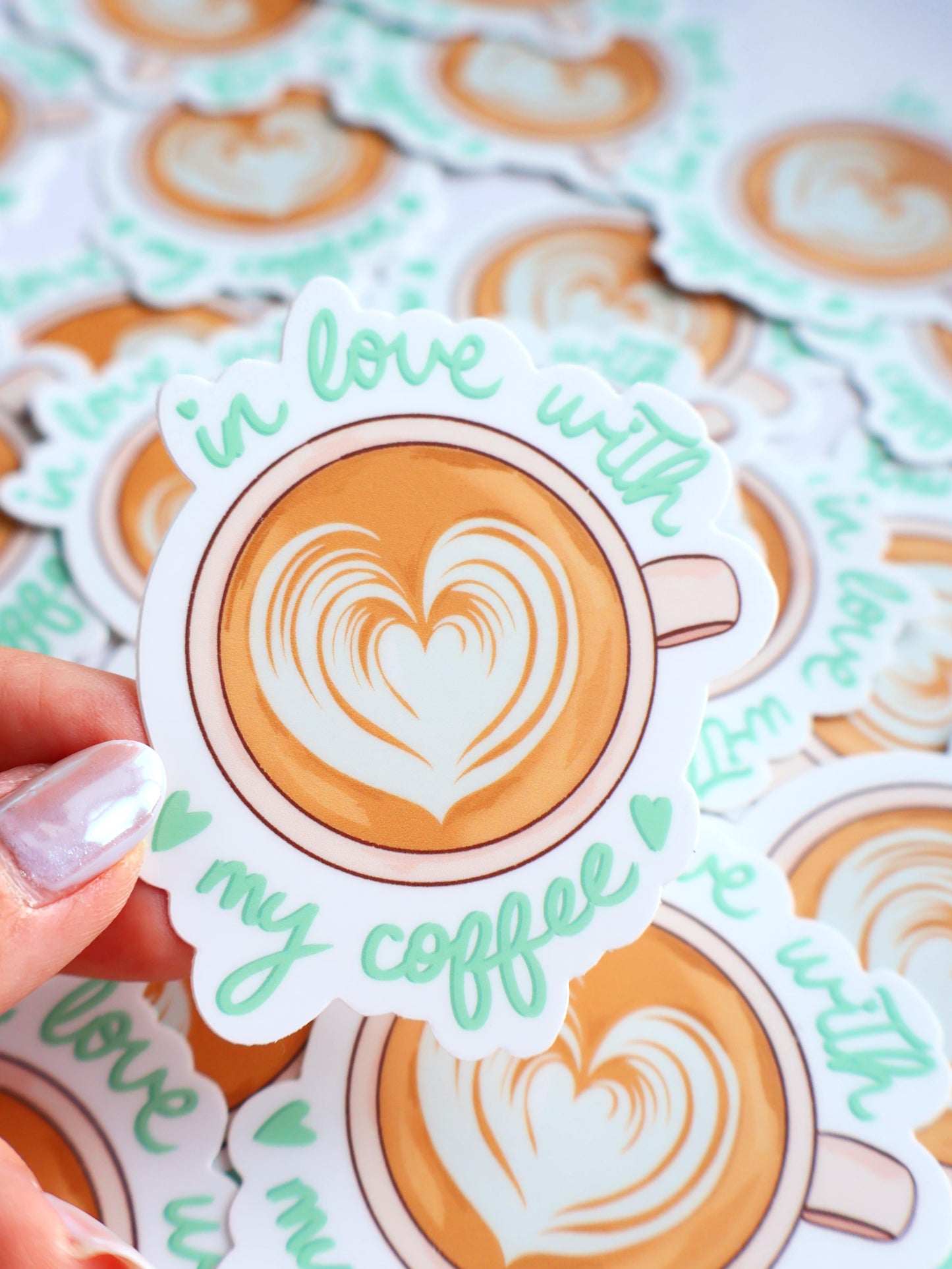 In Love With My Coffee - Vinyl Sticker