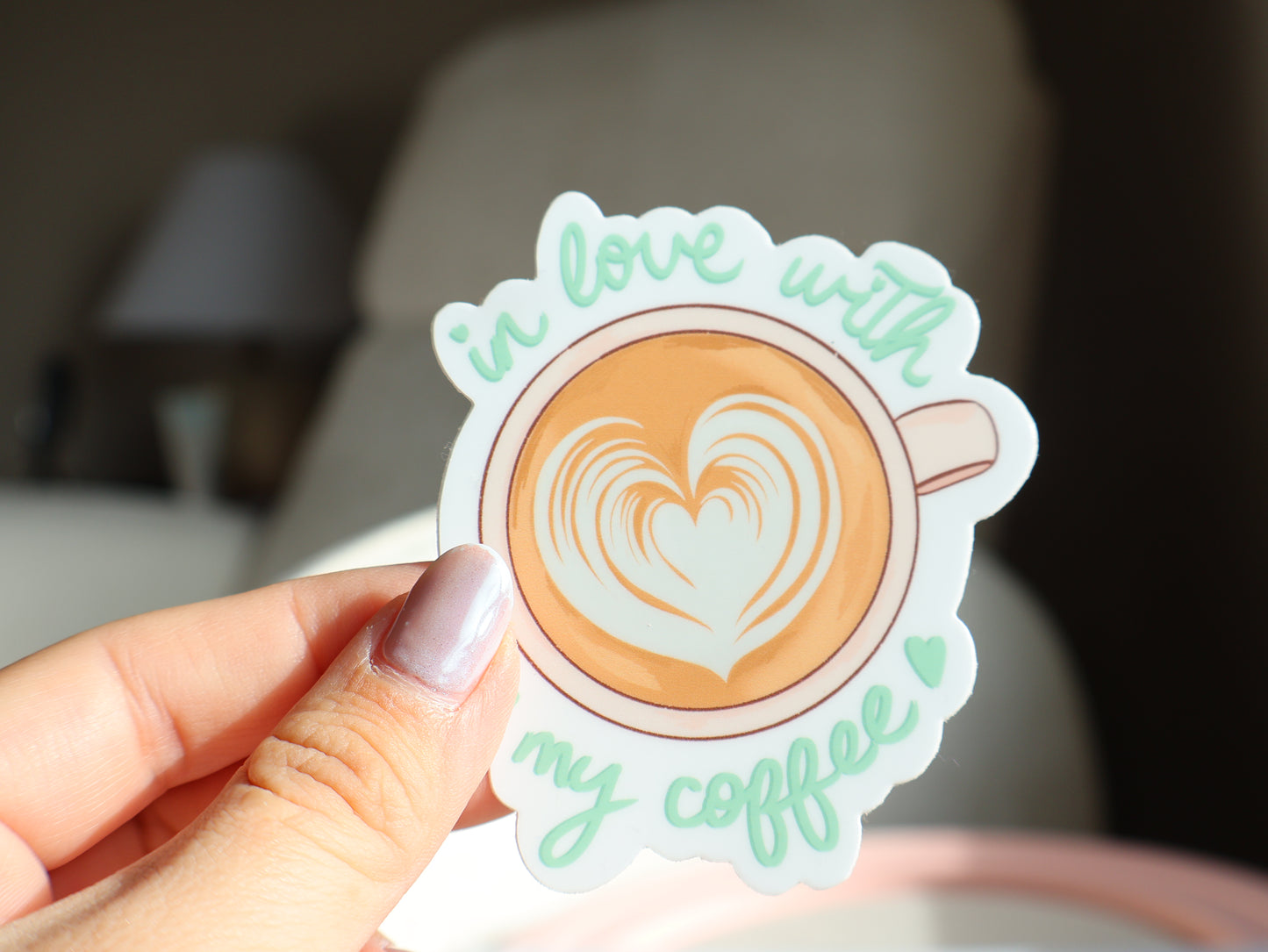 In Love With My Coffee - Vinyl Sticker