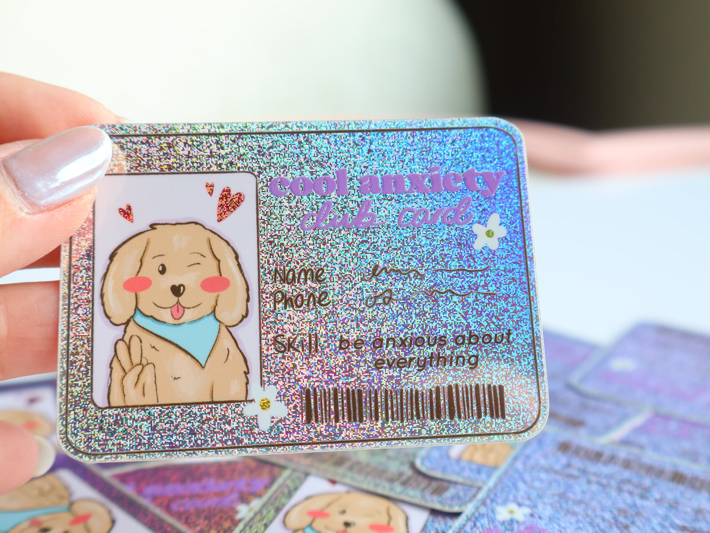 Pixie Dust Anxiety Club Card - Sticker