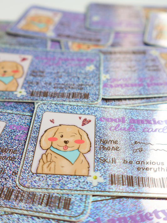 Pixie Dust Anxiety Club Card - Sticker