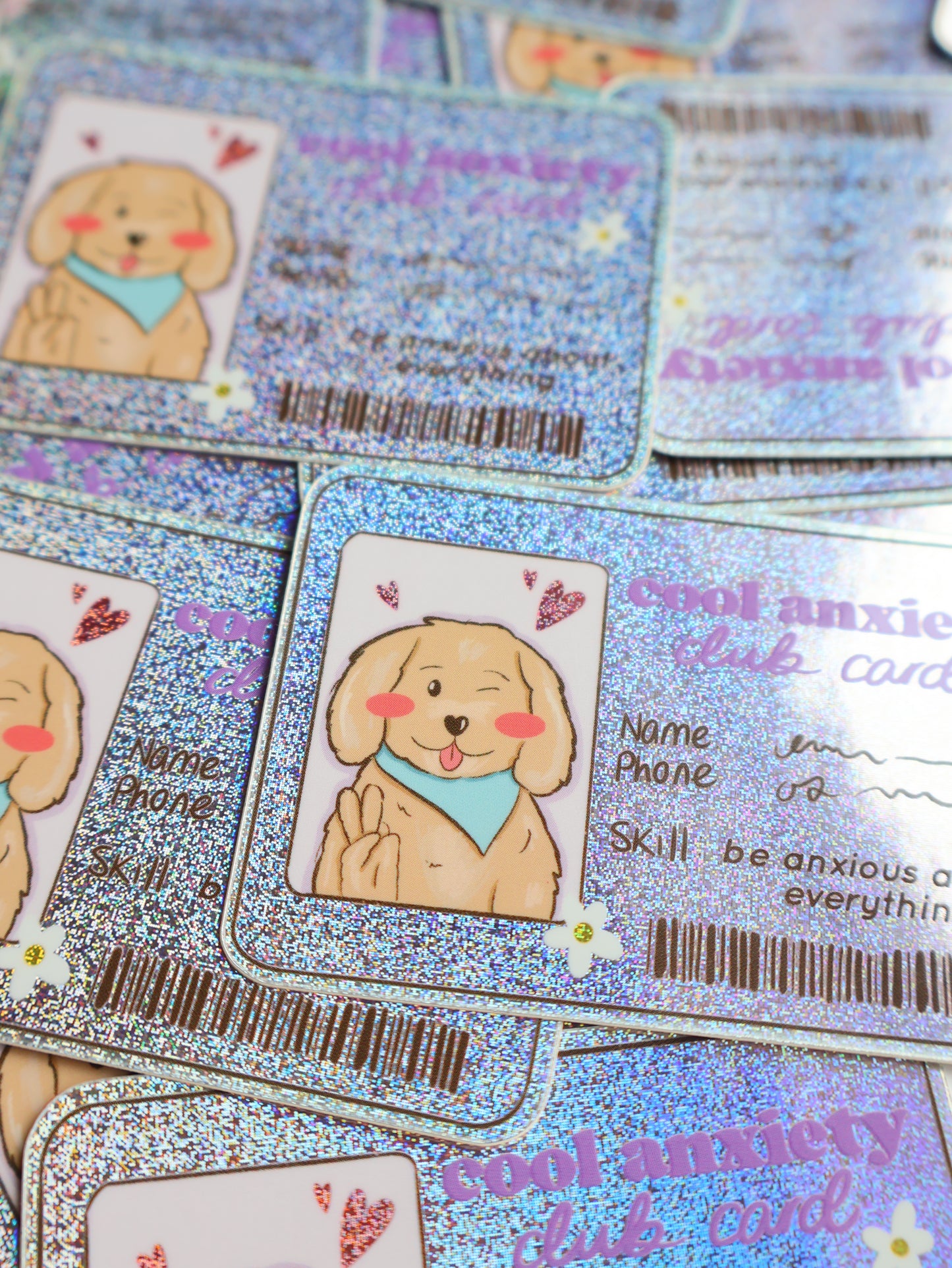Pixie Dust Anxiety Club Card - Sticker