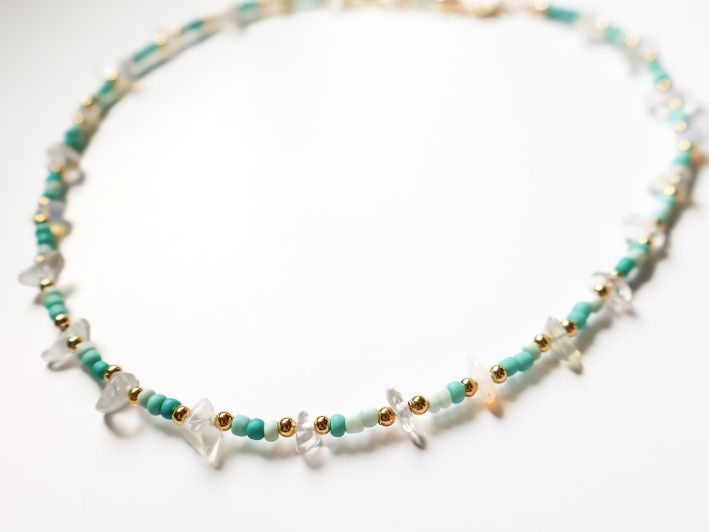 Opal Hope Beaded Necklace
