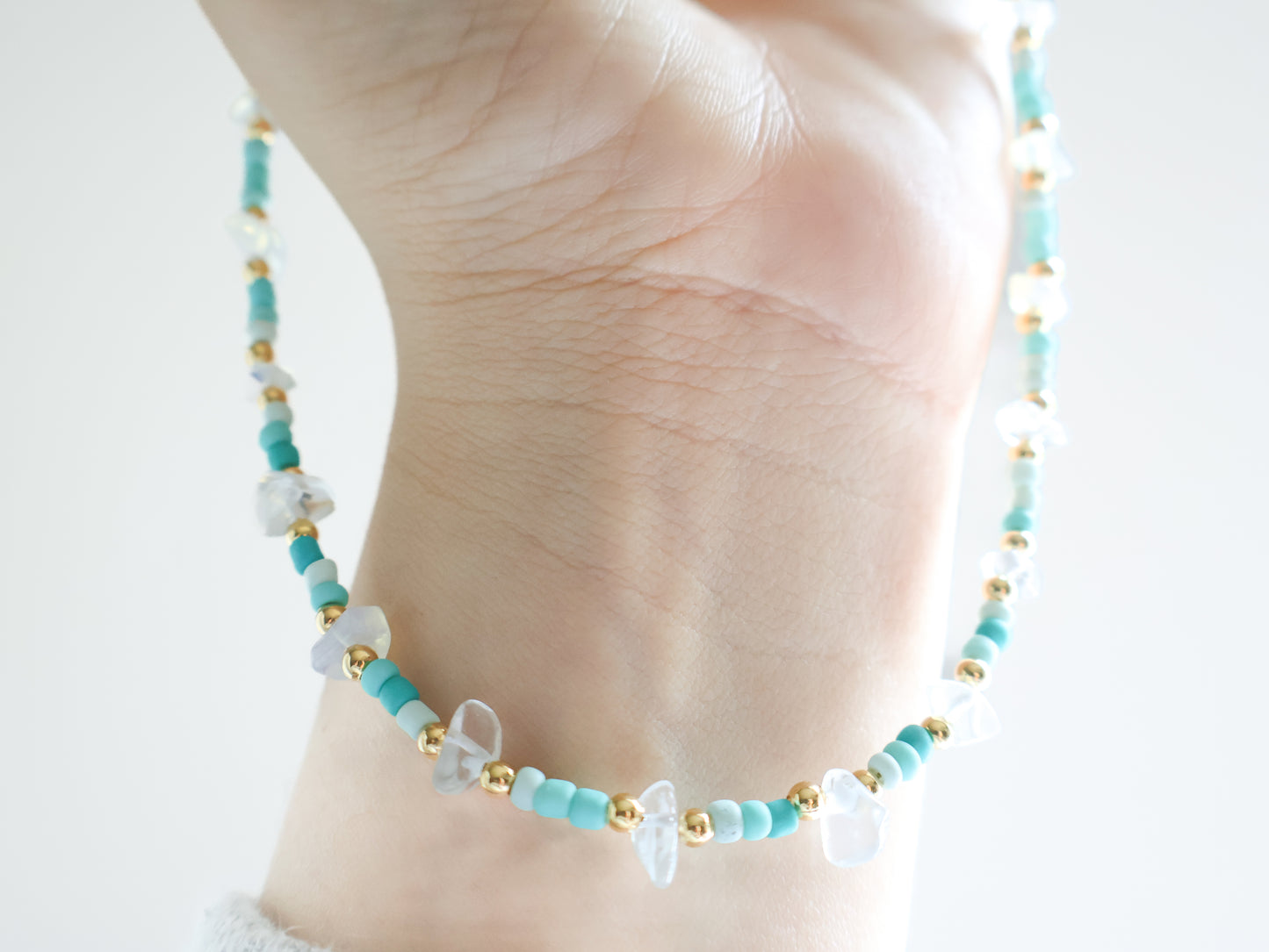 Opal Hope Beaded Necklace