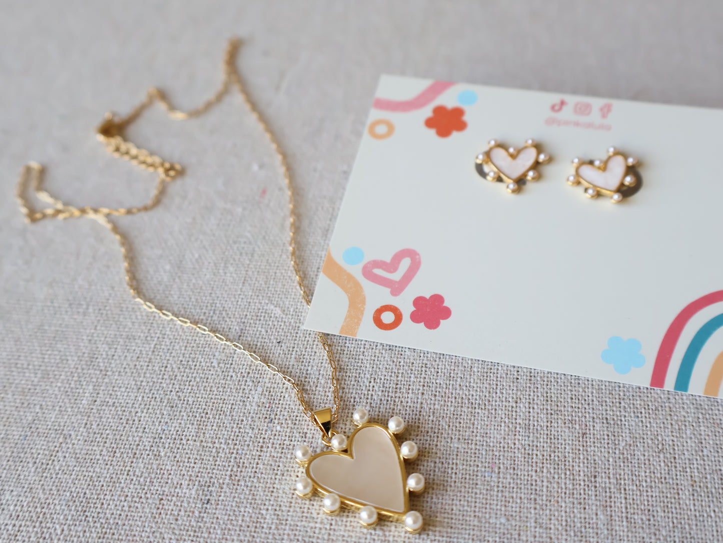 Pearl Heart Necklace