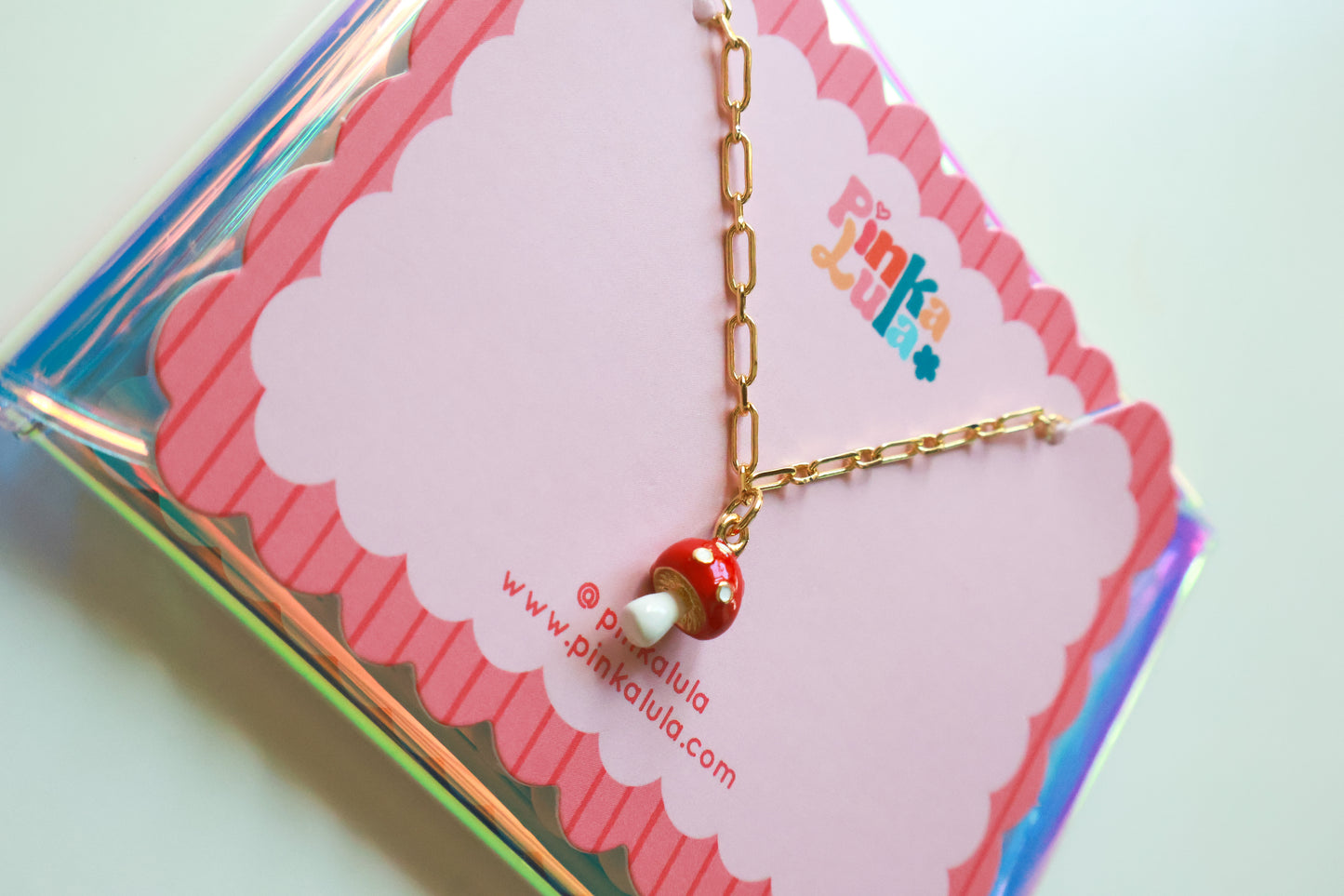 Mushroom Charm Necklace