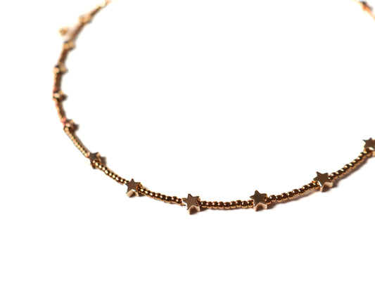Gold Metallic Star Necklace