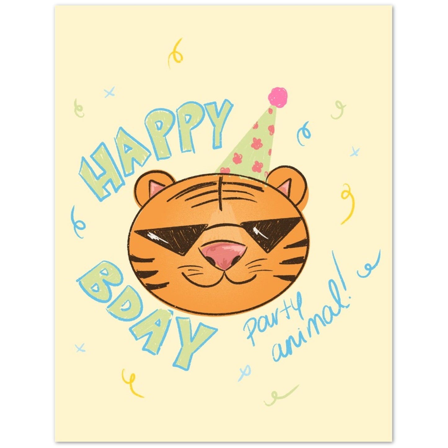 Party Animal - Birthday  Greeting Card