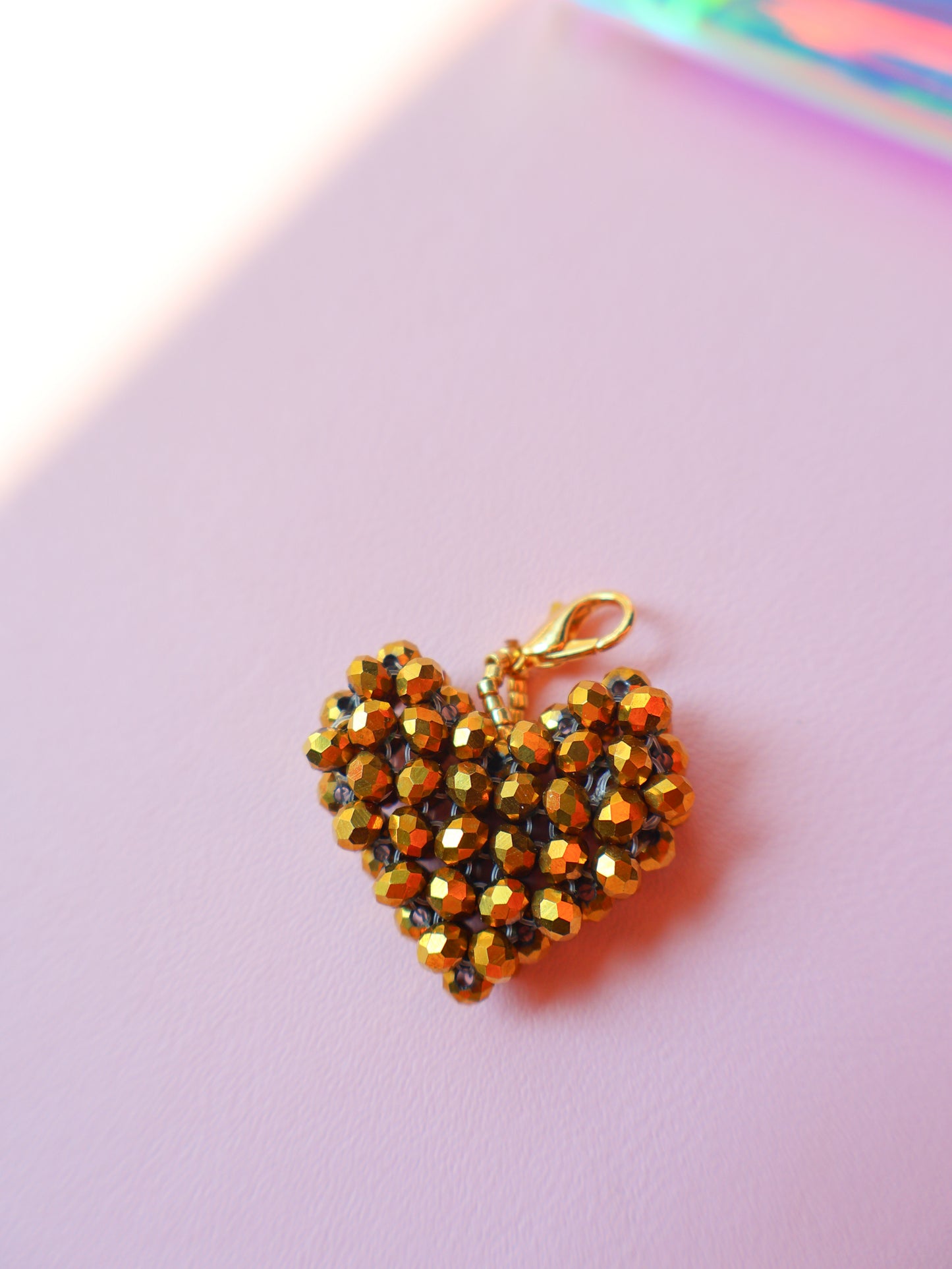Crystal Heart Charms