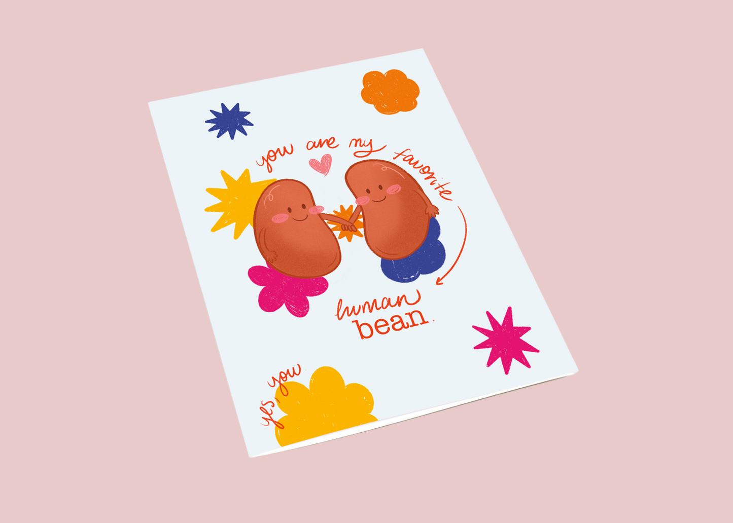 Fav Human Bean - Love Greeting Card