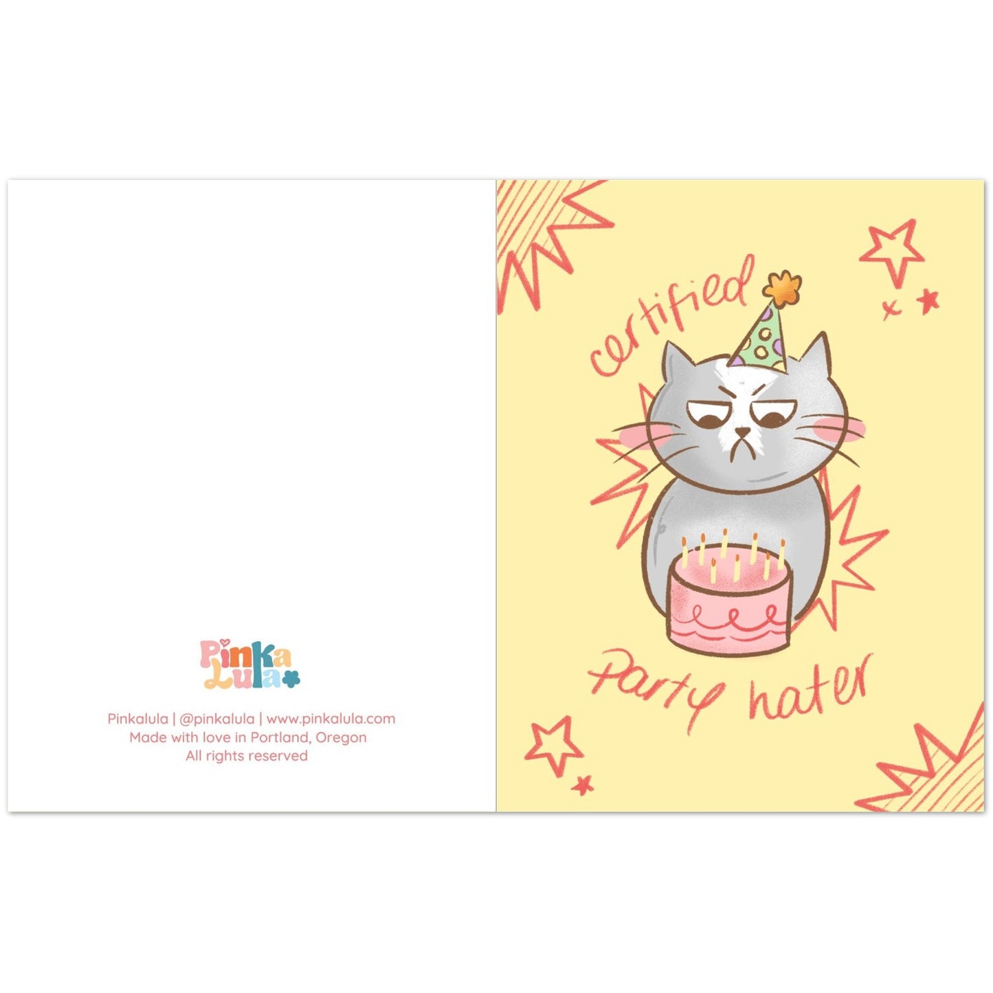 Certified Party Hater Greeting Card