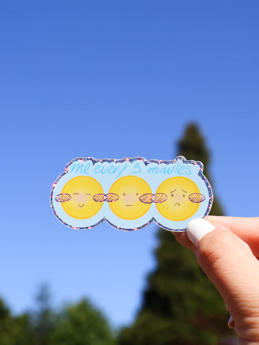 Mood Change - Holographic Vinyl Sticker